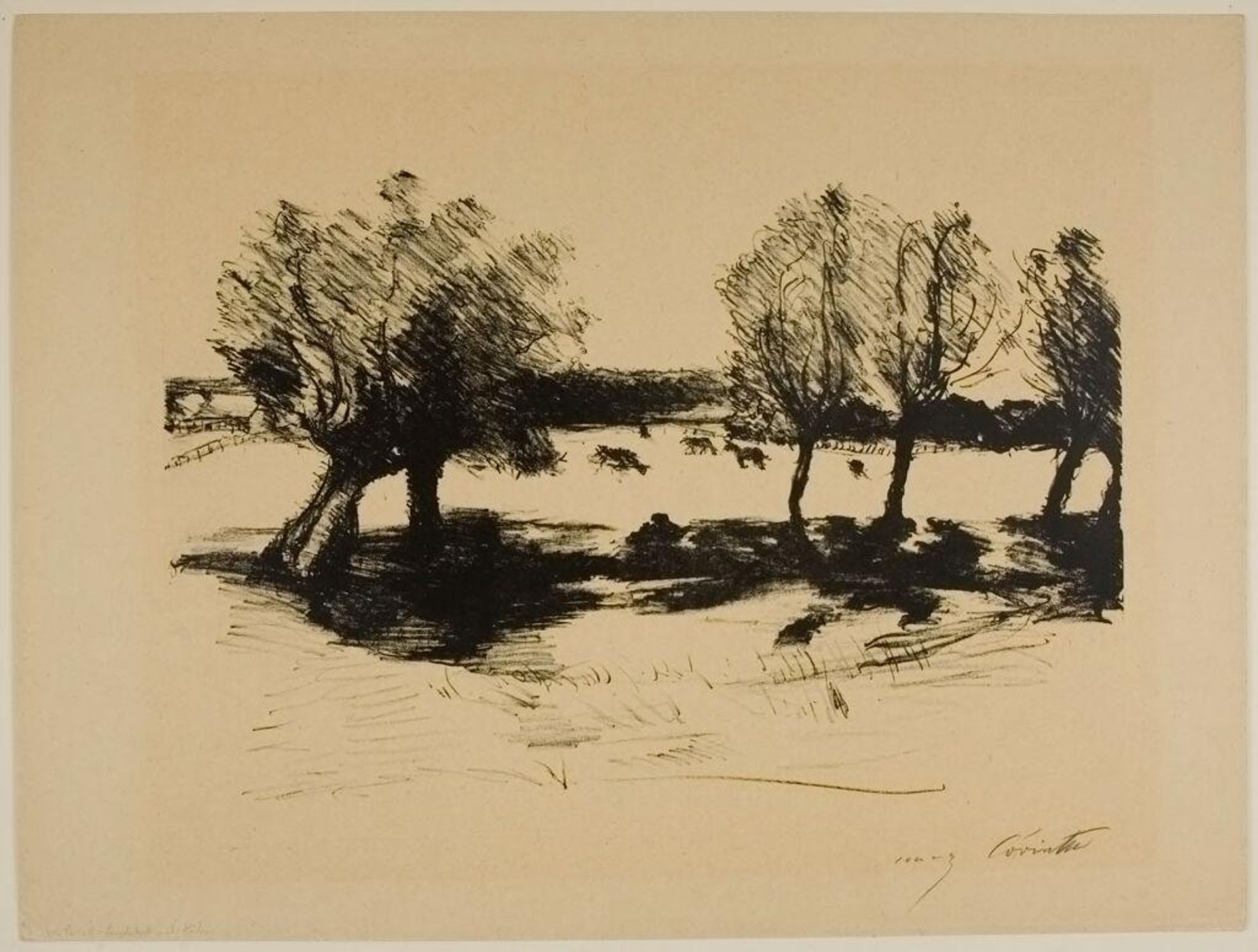 Landscape with Cows by Lovis Corinth