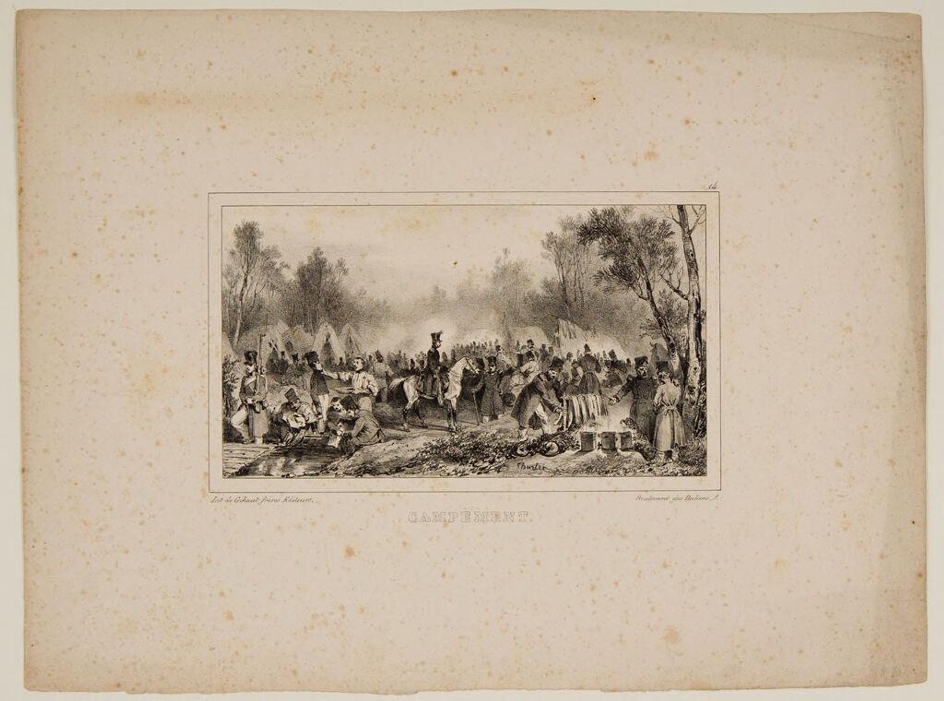 Campsite by Nicolas Toussaint Charlet