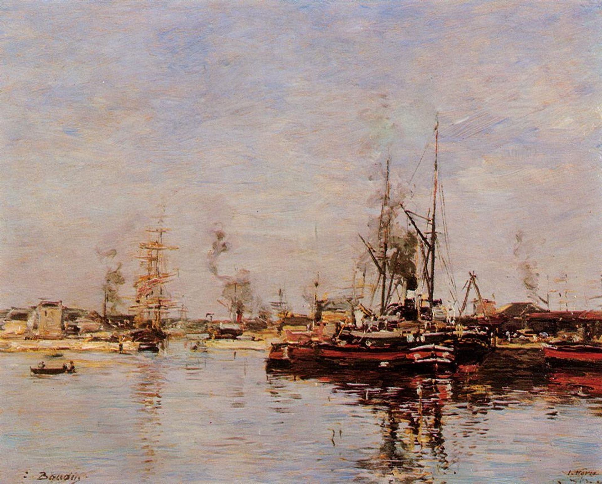 Entrance to the Port of Le Havre by Eugène Boudin