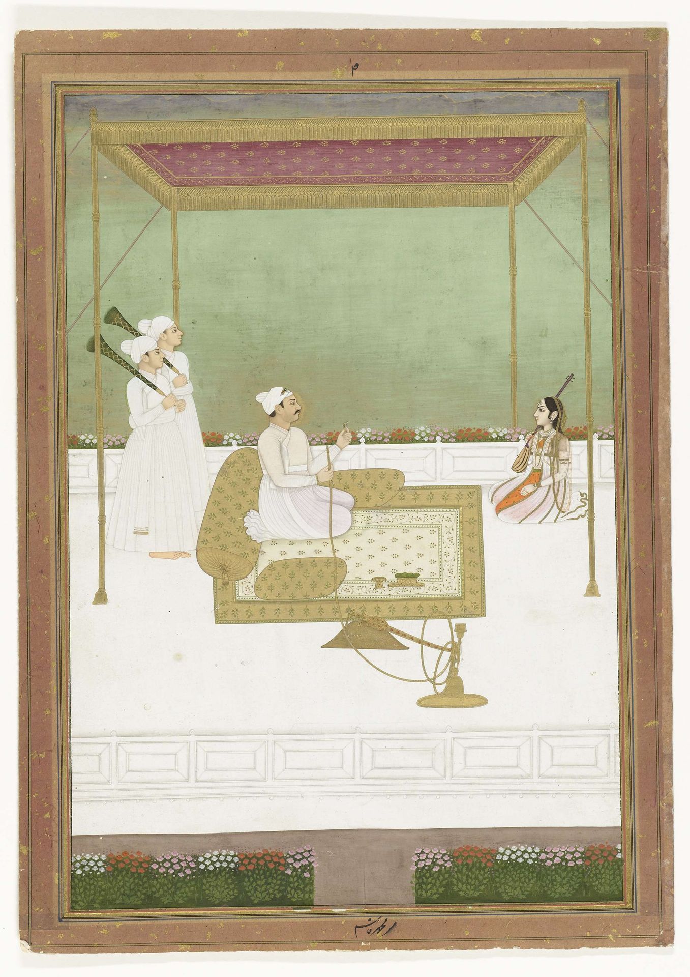 Nawab Mir Qasim Ali Khan van Bengalen by Anonymous