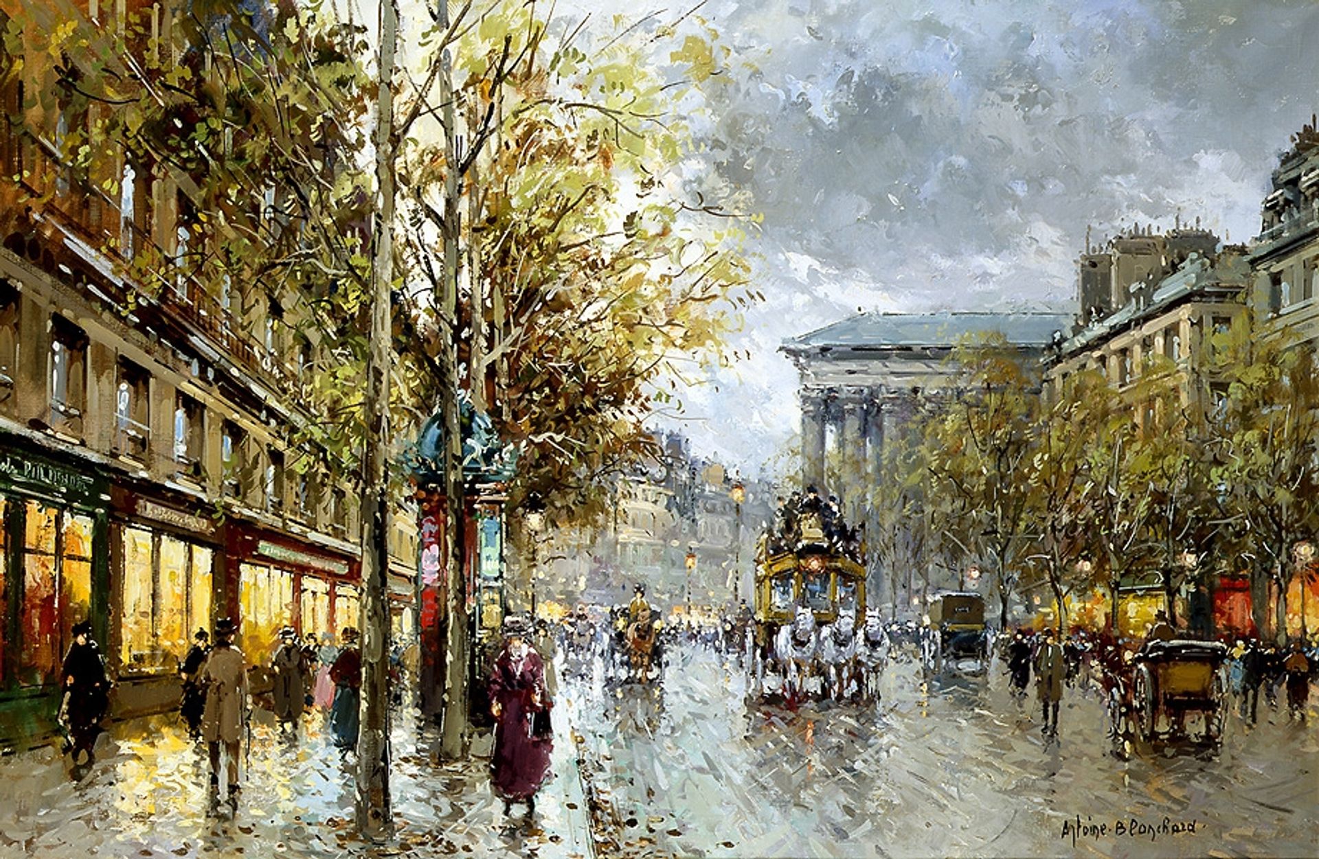 Boulevard de la Madeleine by Antoine Blanchard