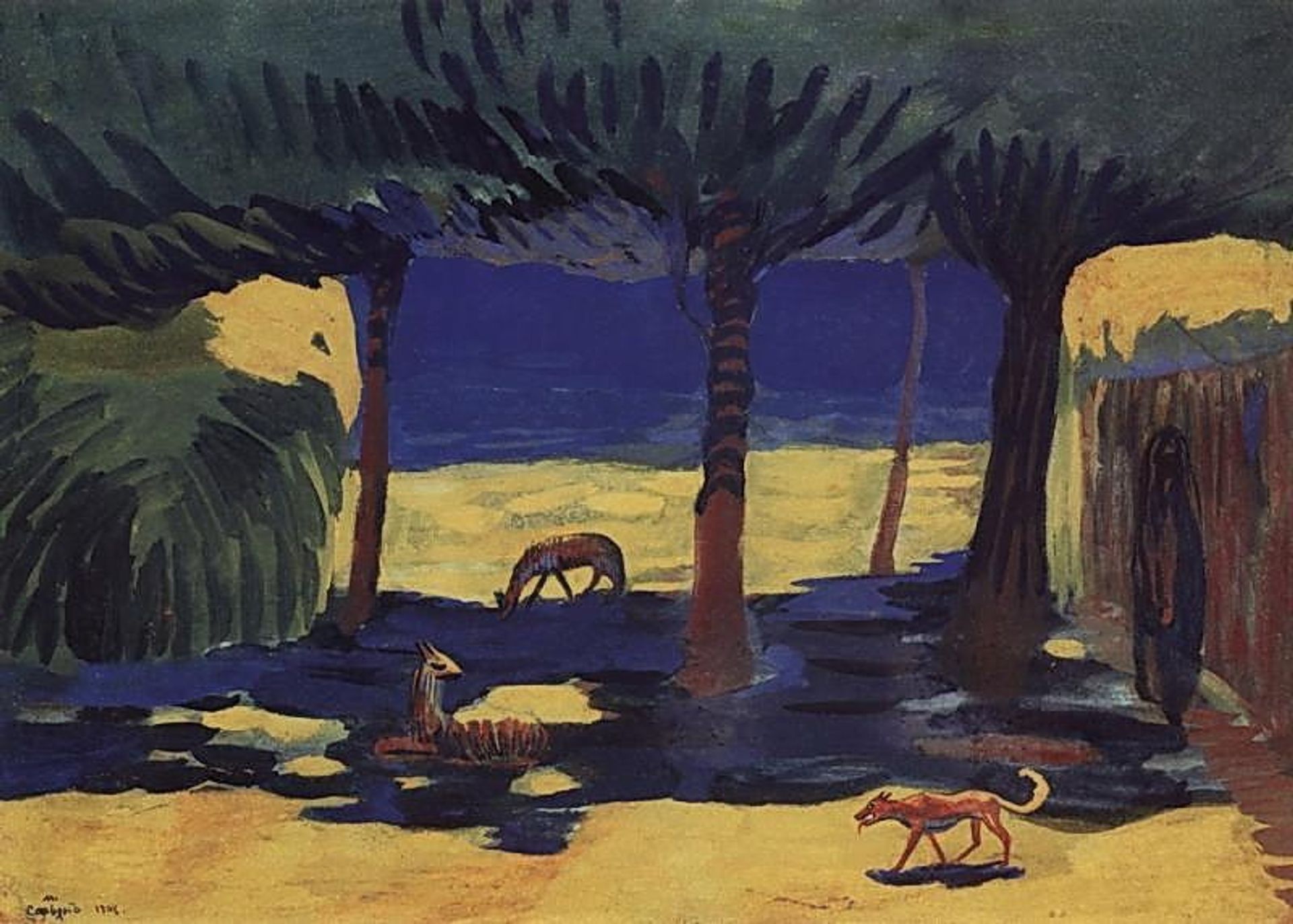 In the shadow by Martiros Sarian