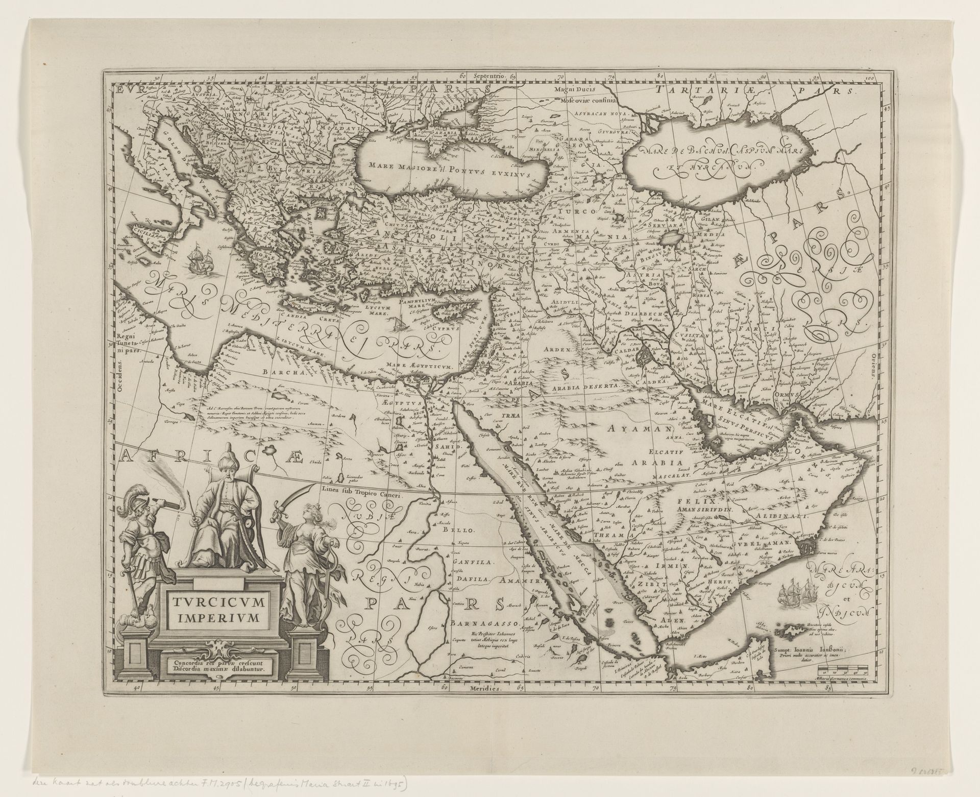 Kaart van het Ottomaanse Rijk by Anonymous