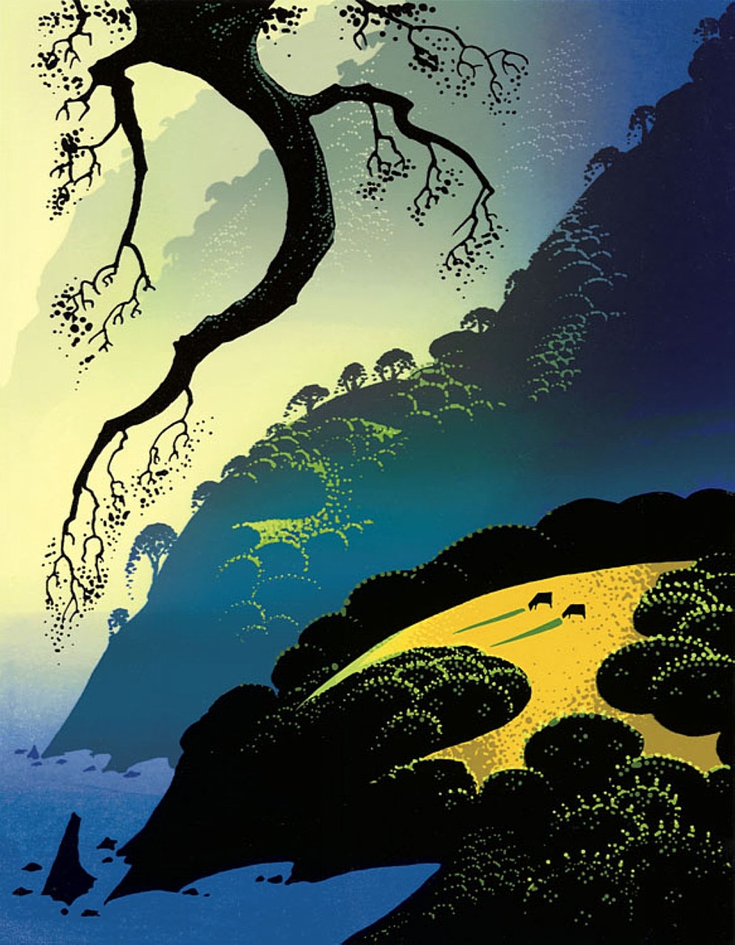 Big Sur Coastline by Eyvind Earle