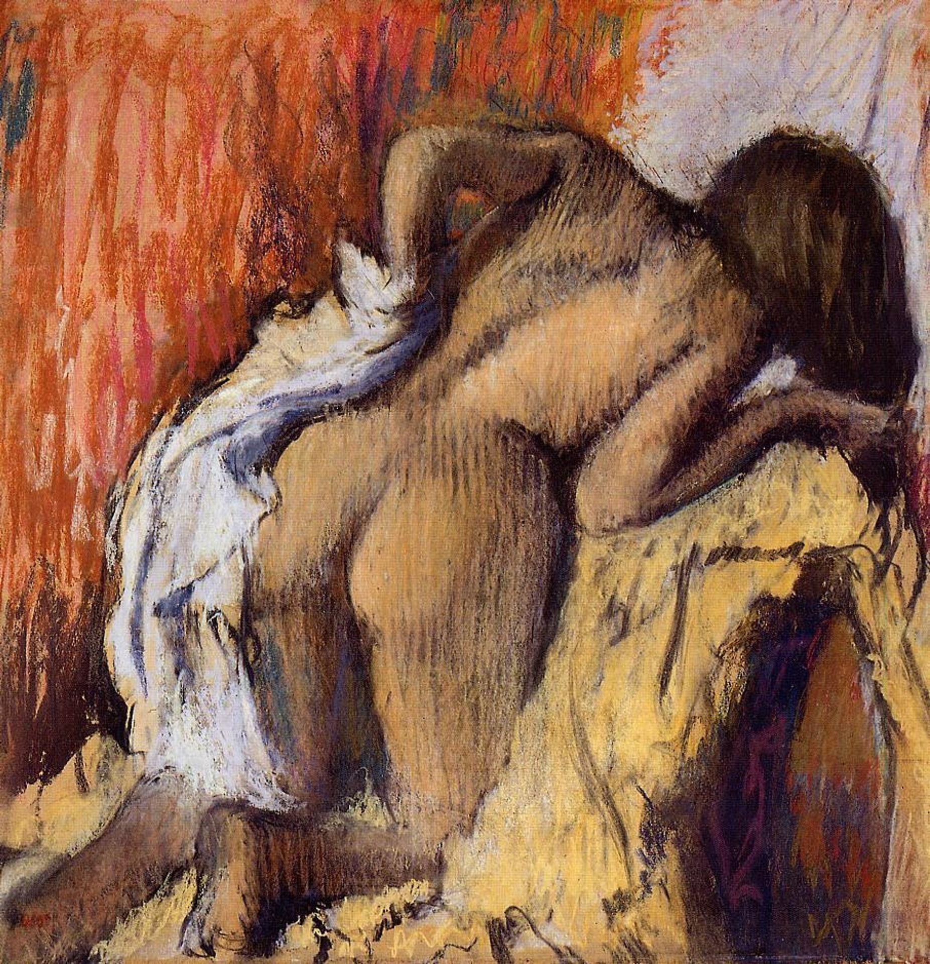 Woman Drying Herself by Edgar Degas
