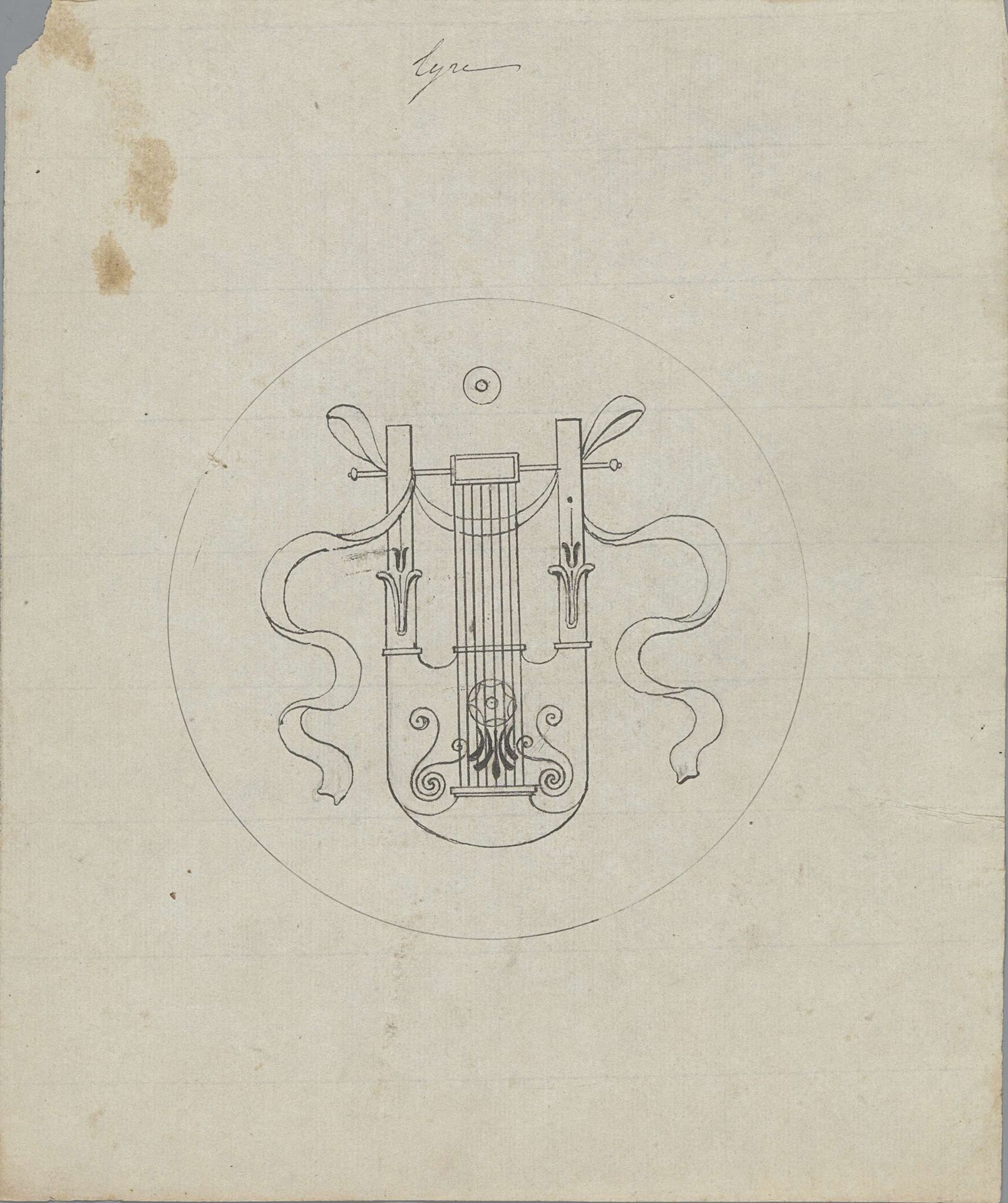 Lyre by Pierre Félix van Doren