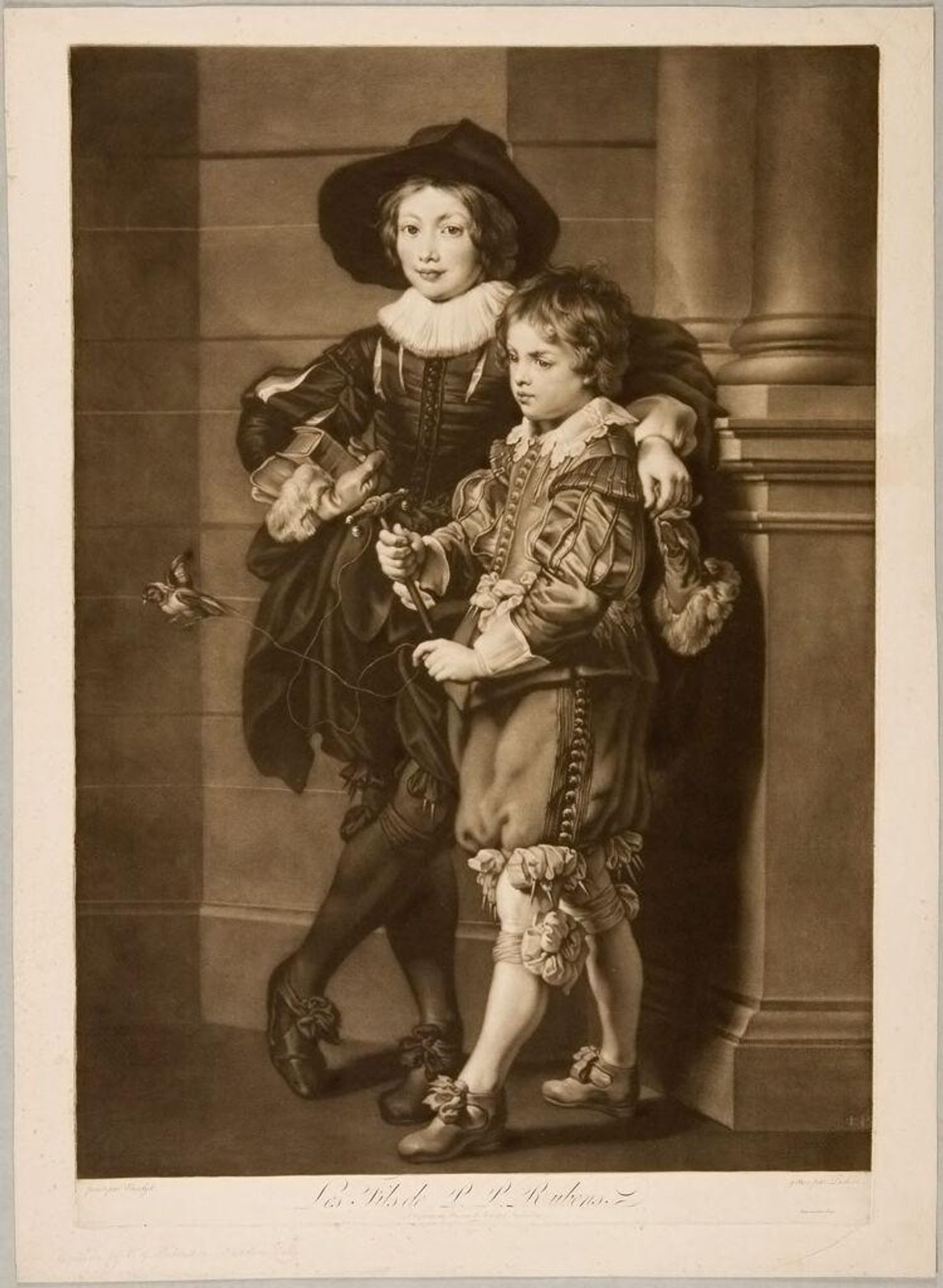 Two Sons of Rubens by Johann Peter Pichler