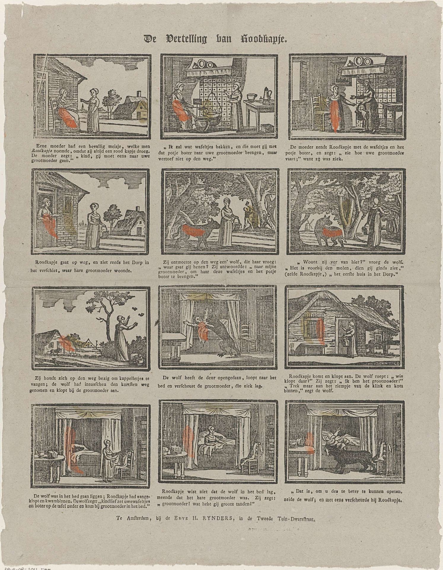 De vertelling van Roodkapje by Erve H. Rynders