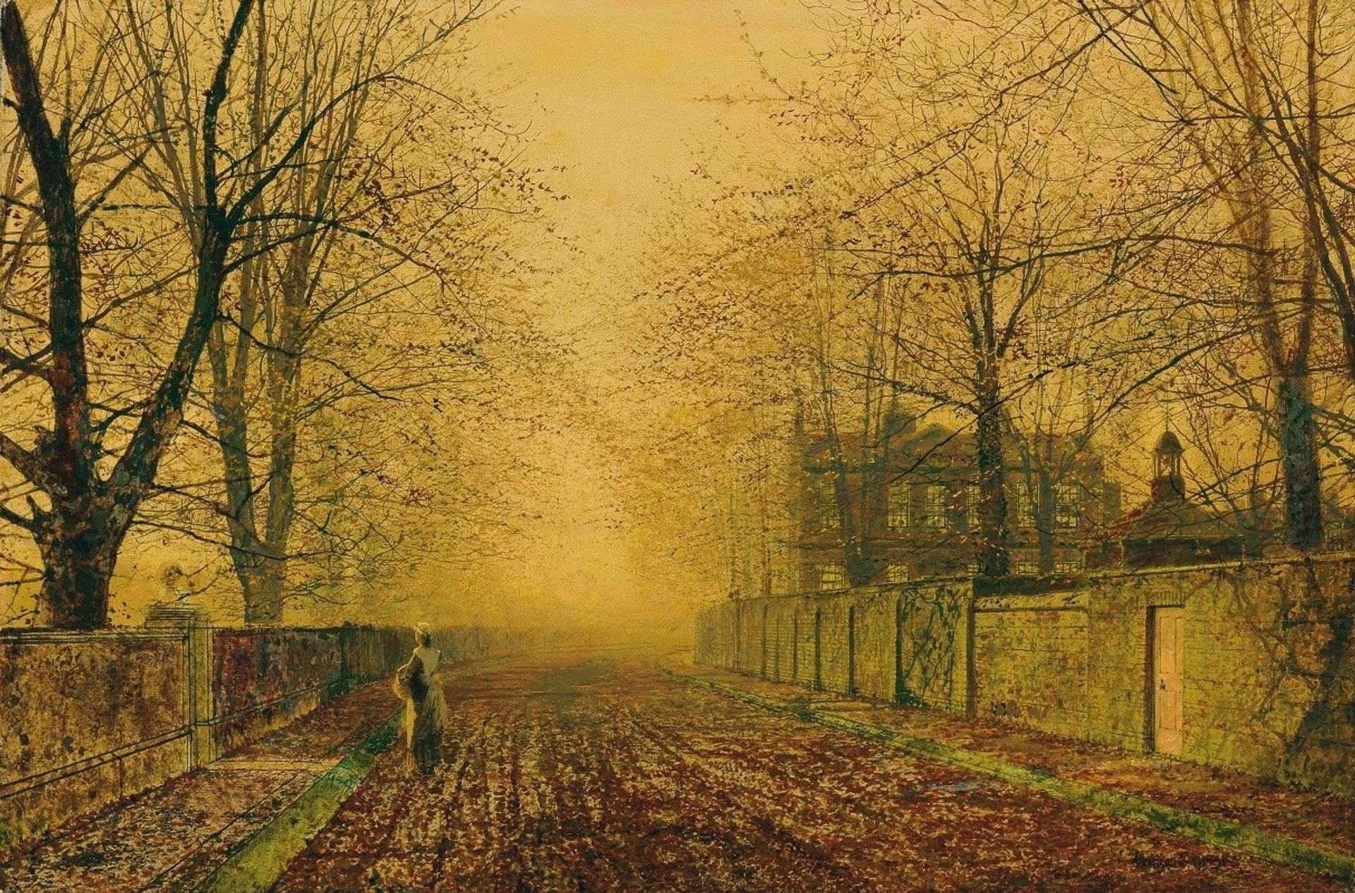 Under The Beeches by John Atkinson Grimshaw