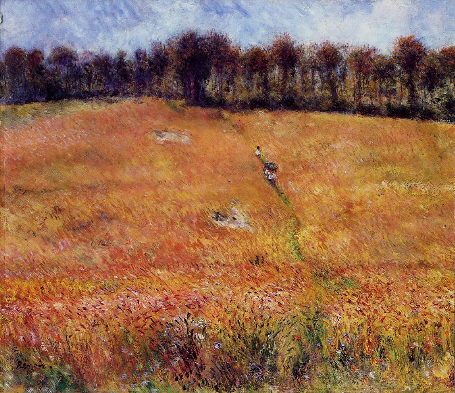 Path through the High Grass by Pierre-Auguste Renoir