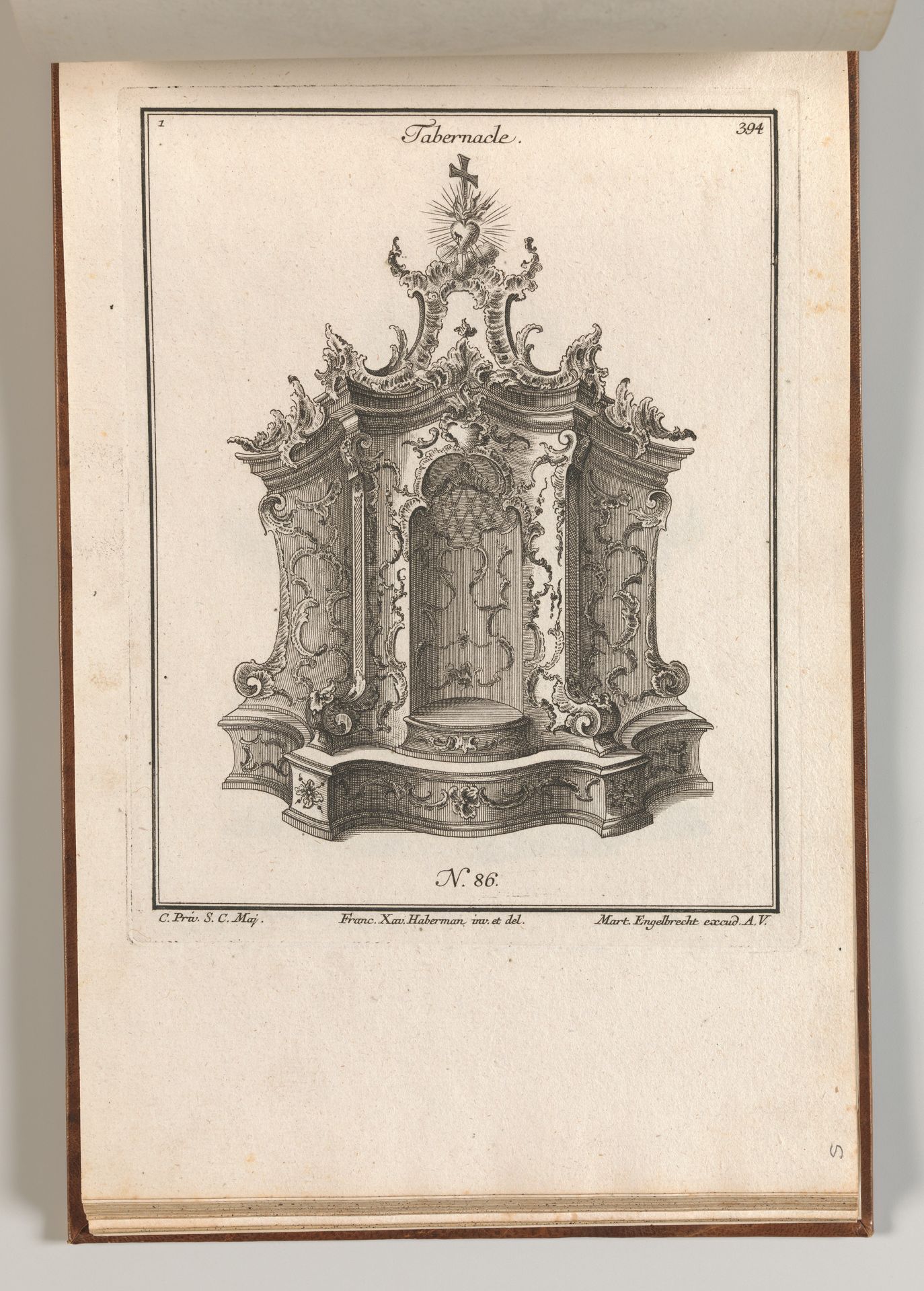Design for a Tabernacle, Plate 1 from the series 'Tabernacle' by Franz Xavier Habermann