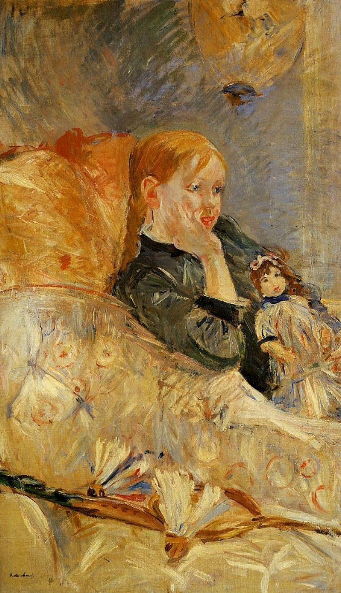 Little Girl with a Doll by Berthe Morisot