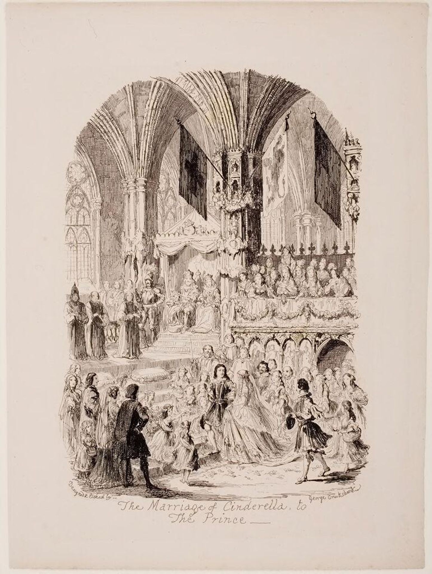 The Marriage of Cinderella by George Cruikshank