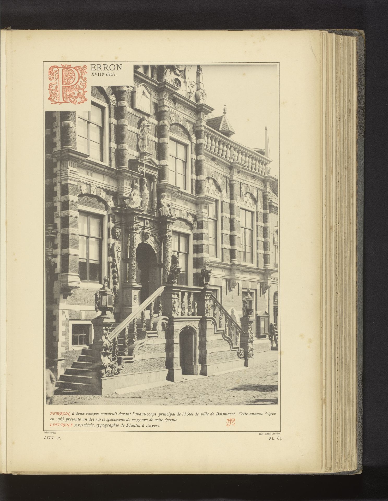 Trap voor het Stadhuis te Bolsward by Anonymous
