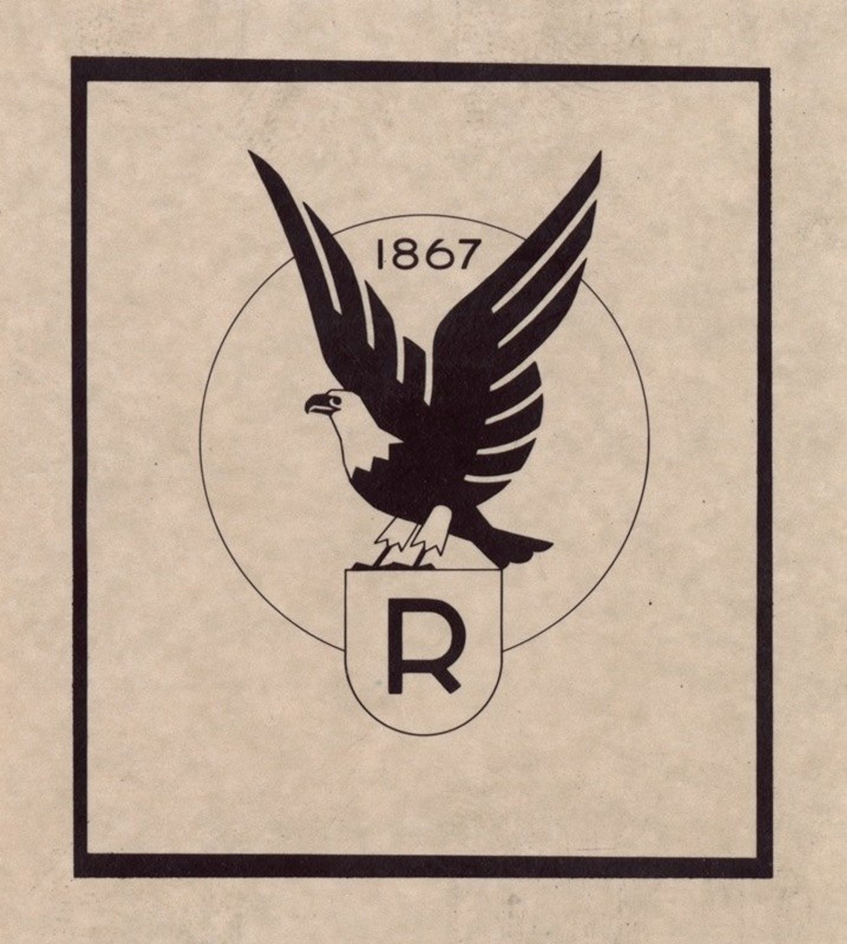 Logo for Ruppert Beer with eagle - Winold Reiss | Artera