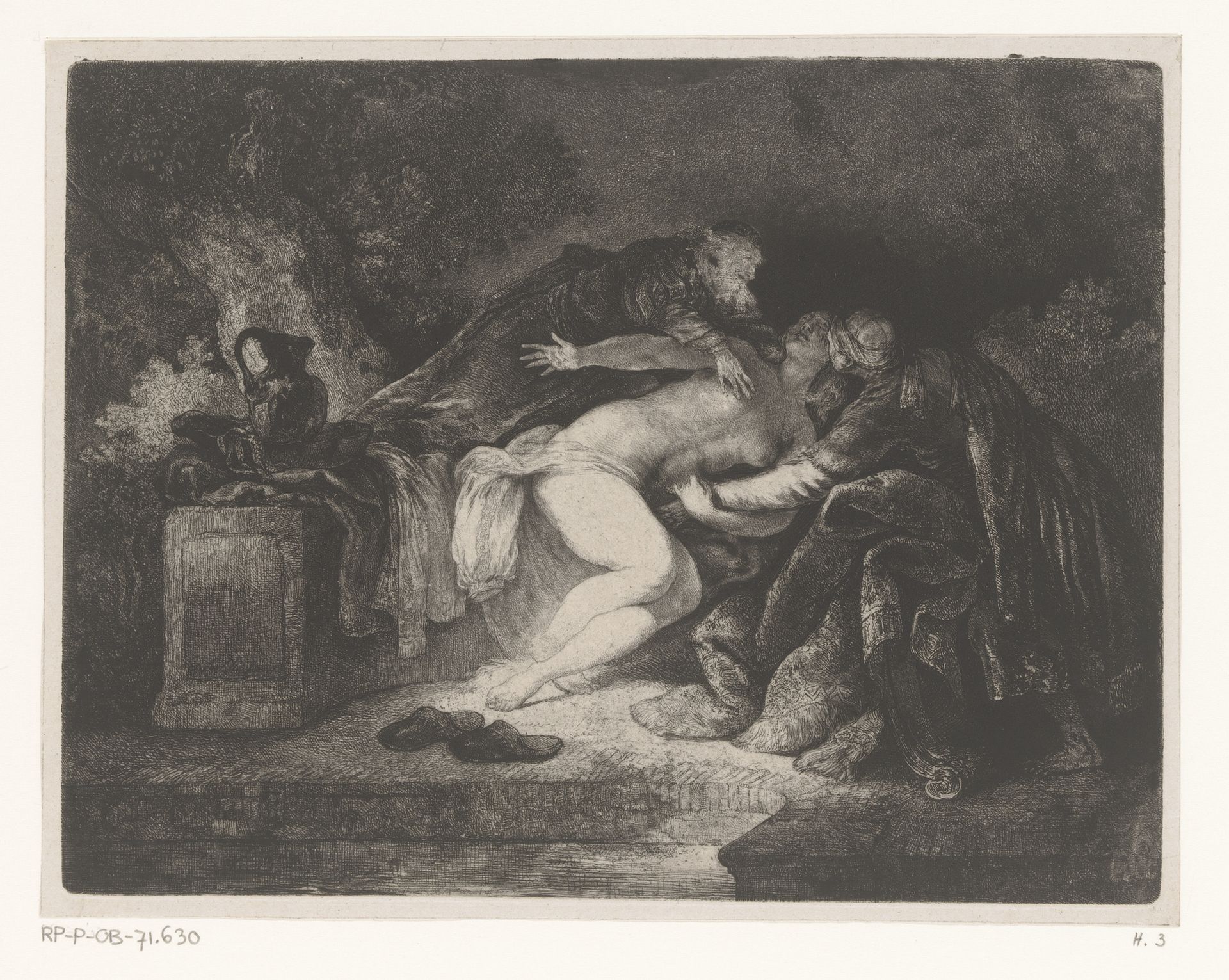 Susanna en de ouderlingen by Jean-Pierre Norblin de la Gourdaine