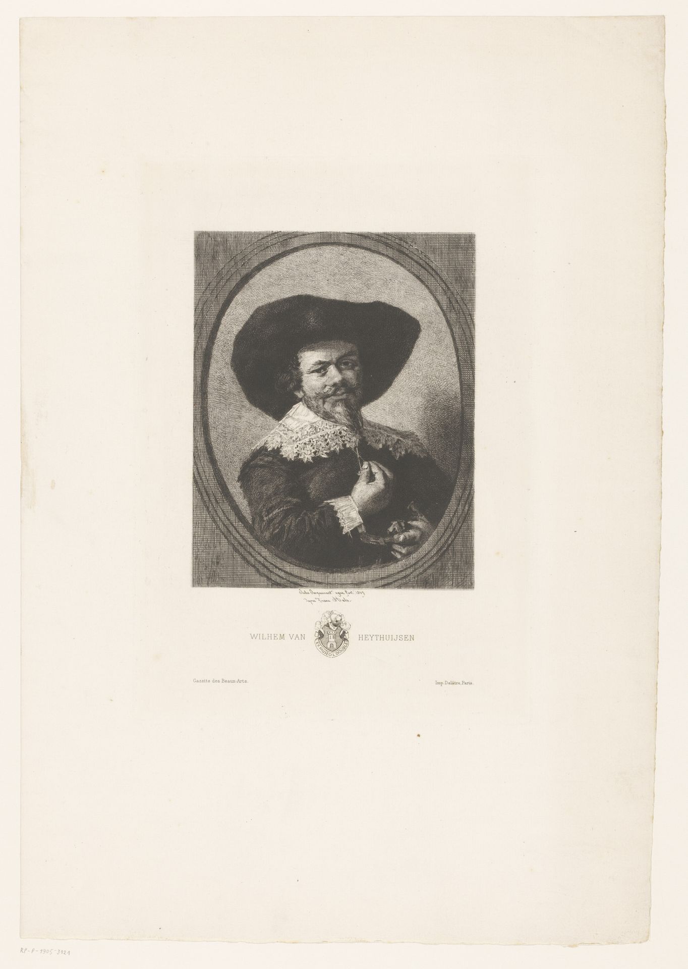 Portret van Willem van Heythuysen by Jules Ferdinand Jacquemart