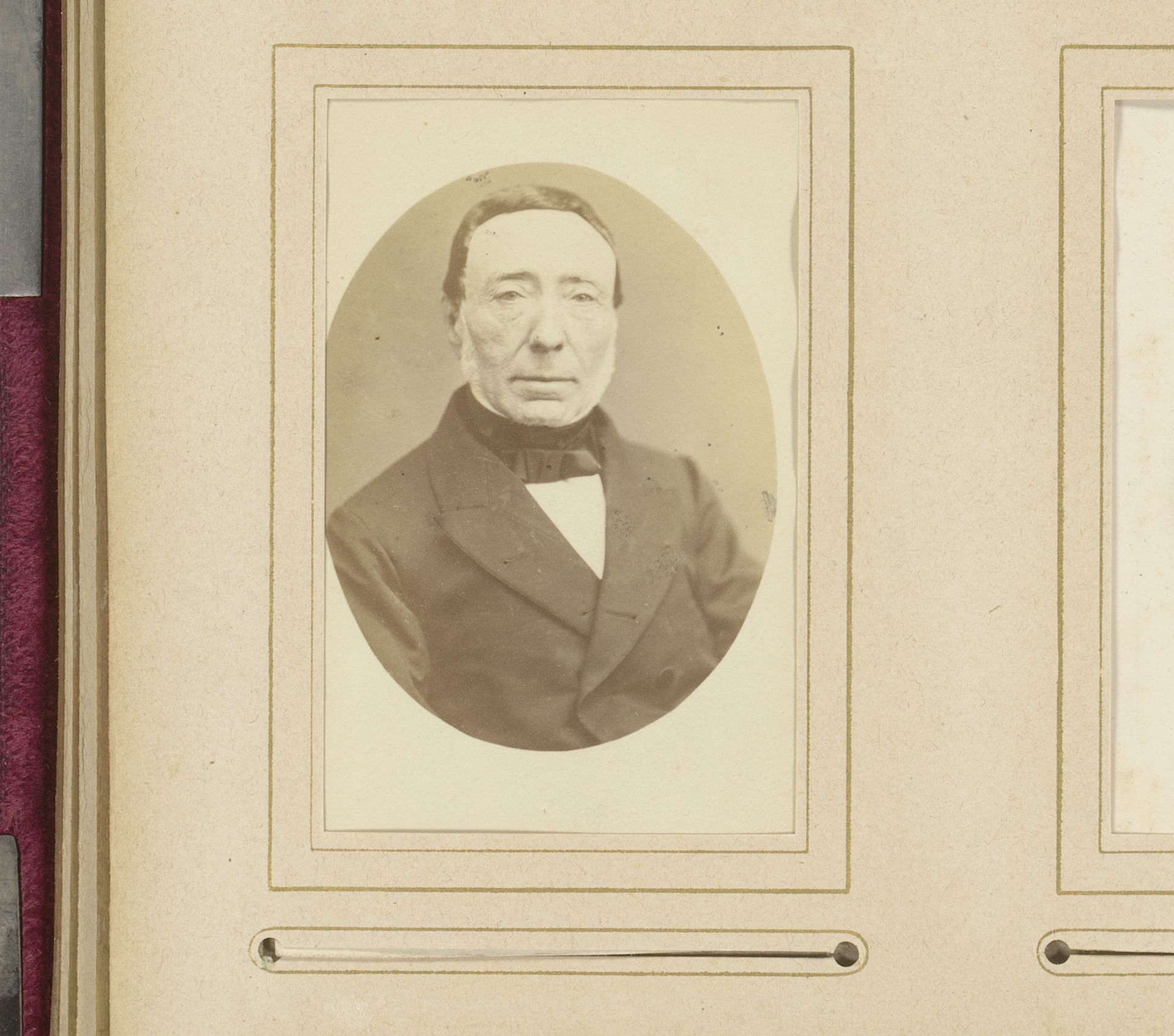 Portret van een man met bakkebaarden by Albert Greiner