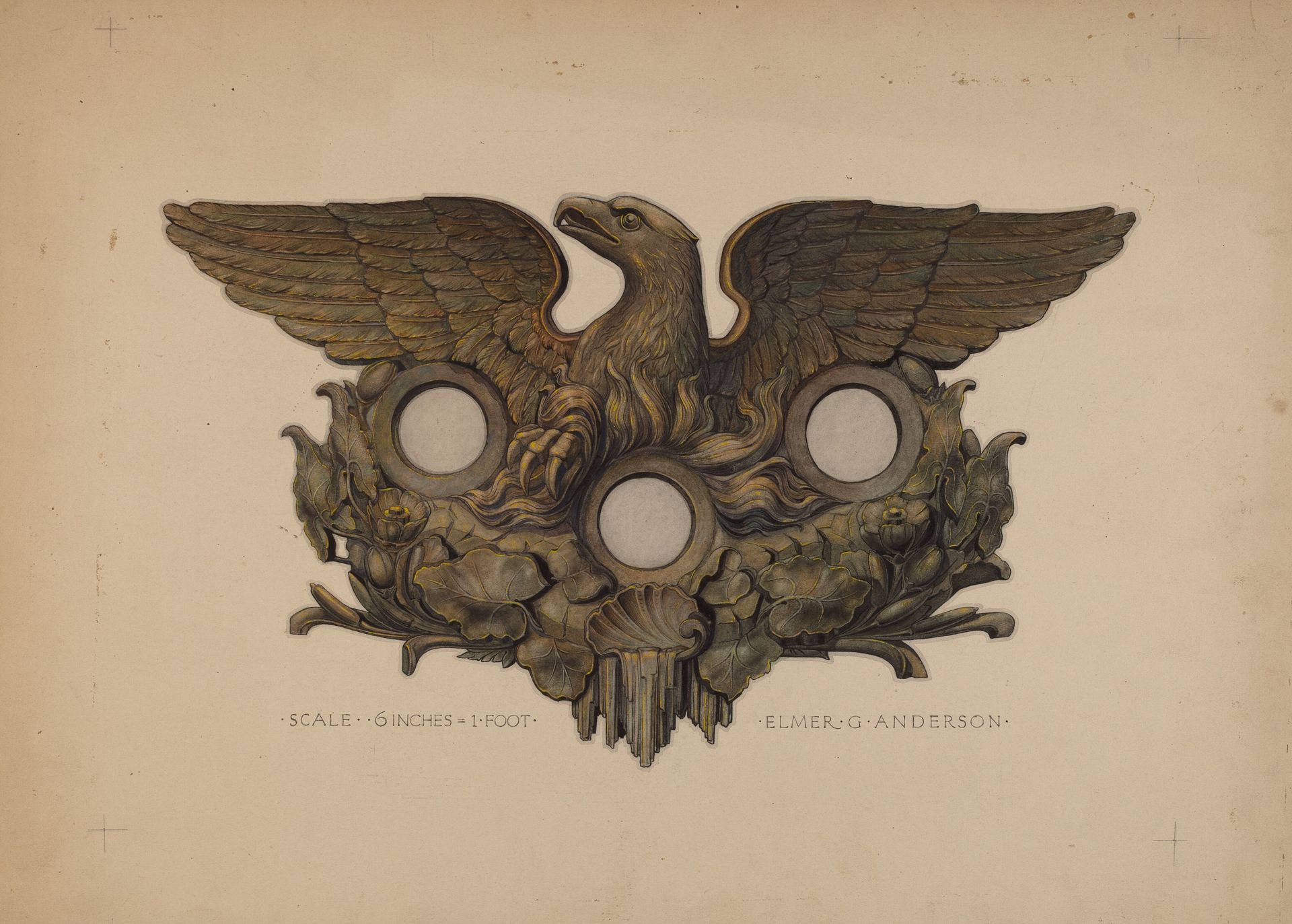 Hose Holder for Hand Engine by Elmer G. Anderson