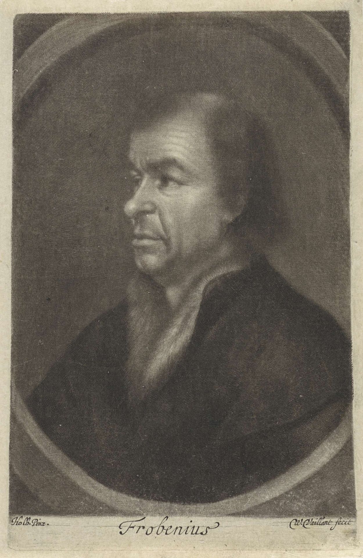 Portret van Johann Froben by Wallerant Vaillant