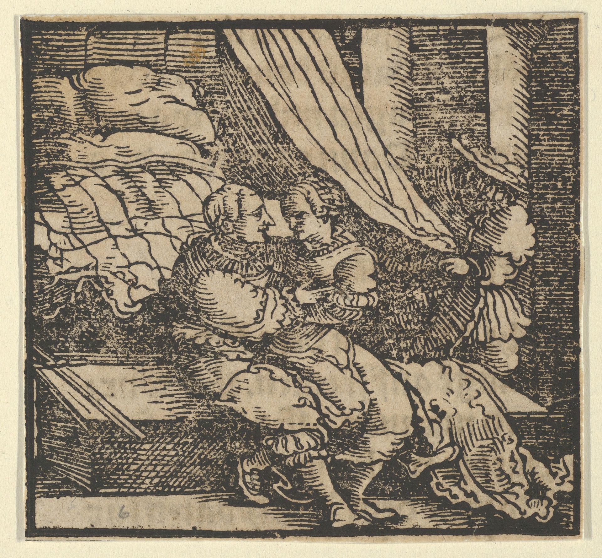 Ghismonda, Guiscardo, and the Prince of Salerno, from The Decameron by Hans Schäufelein