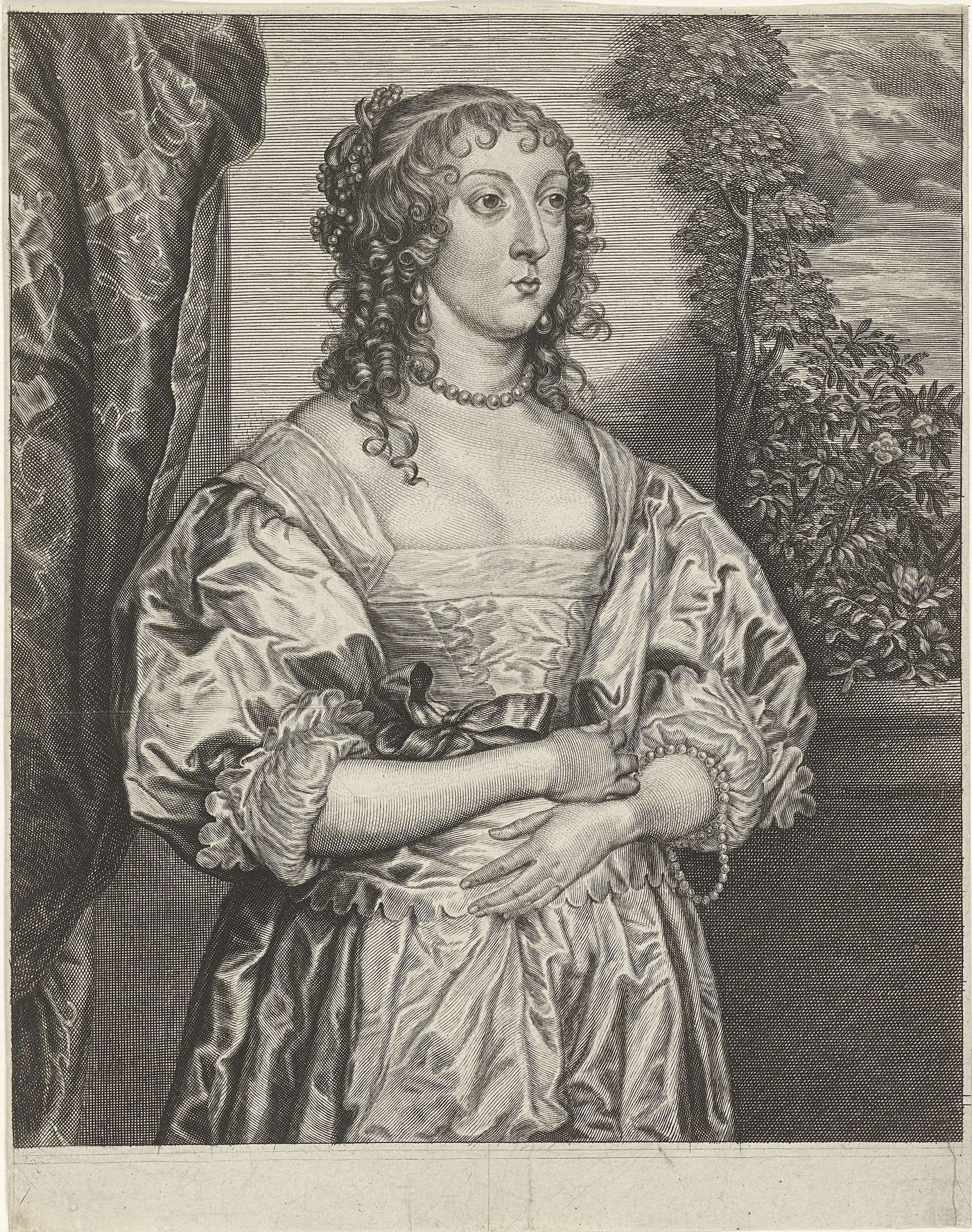 Portret van Katherine Howard by Arnold de Jode