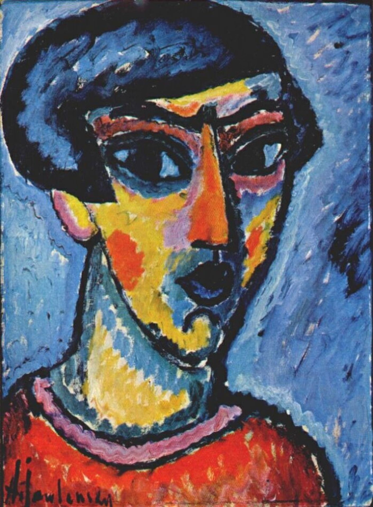 Head in blue by Alexej von Jawlensky
