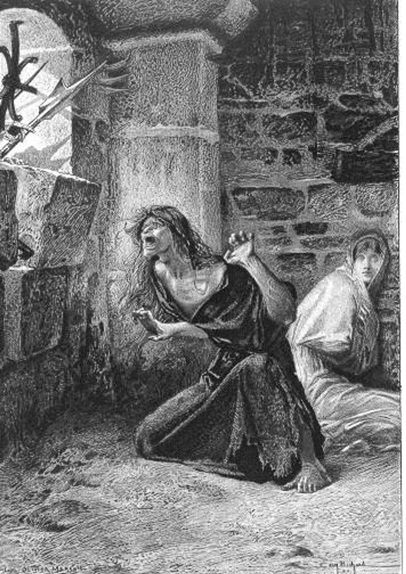 Sister Gudule and Esmeralda by Luc-Olivier Merson
