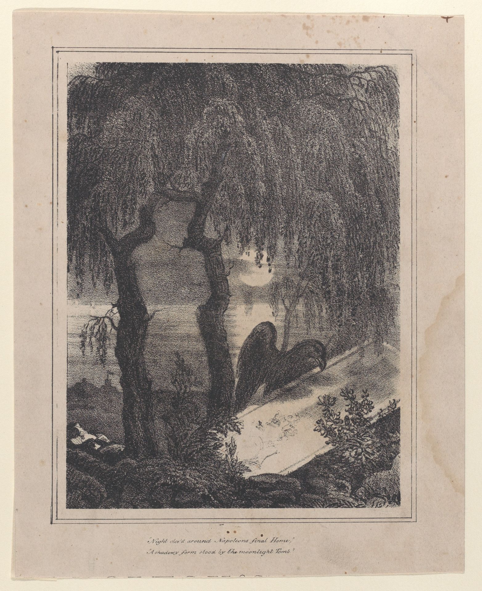 Napoleon's tomb with a hidden silhouette by Francois-Charles Oberthür