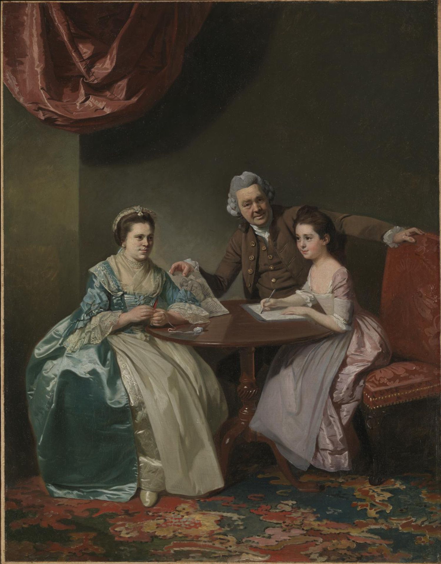 Mr and Mrs Dalton and their Niece Mary de Heulle by  Johan Zoffany