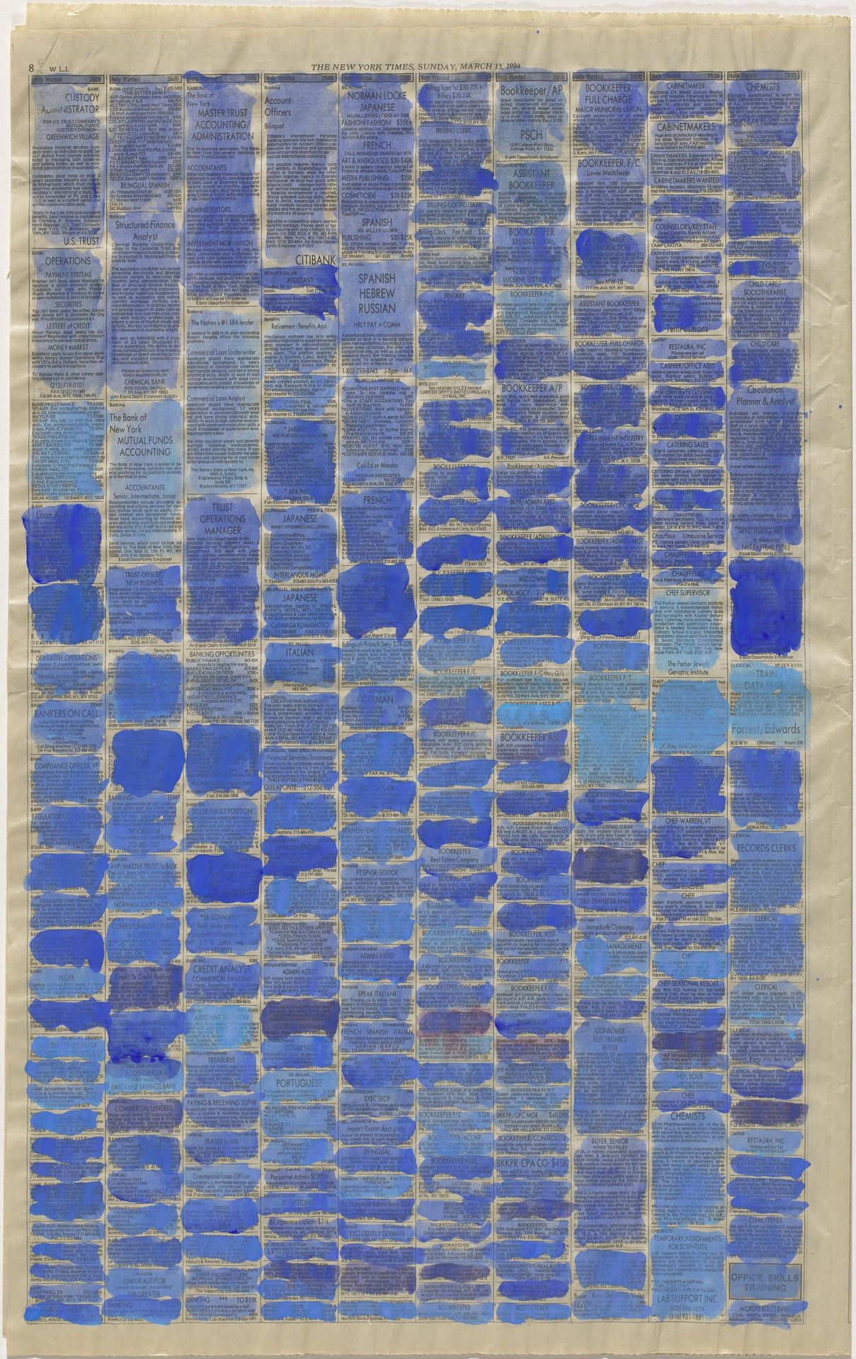 Untitled (Help Wanted Full Page) by Stephen Dean