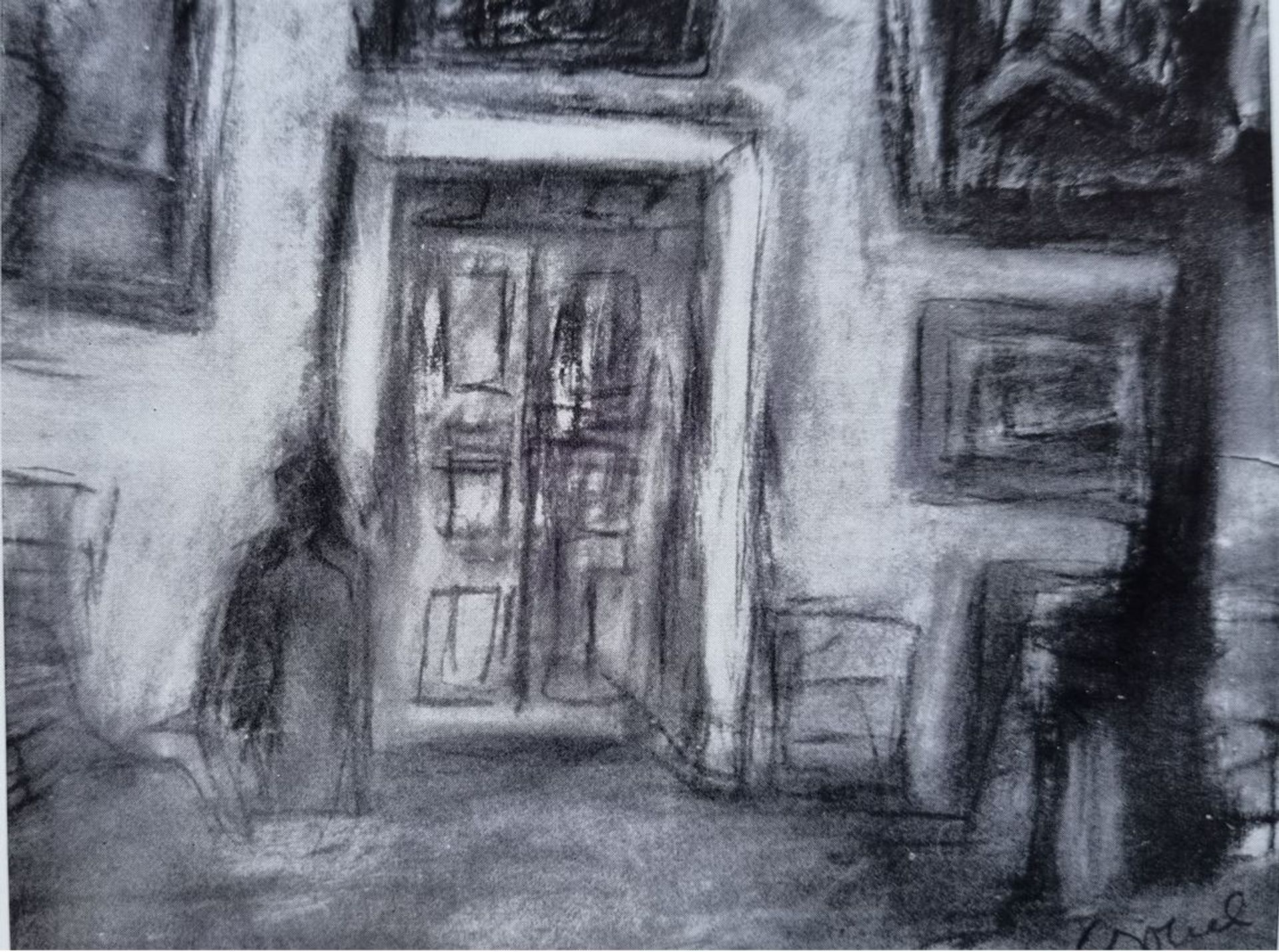 Czobel Bela Hatvani Műterembelső 1941 by Bela Czobel