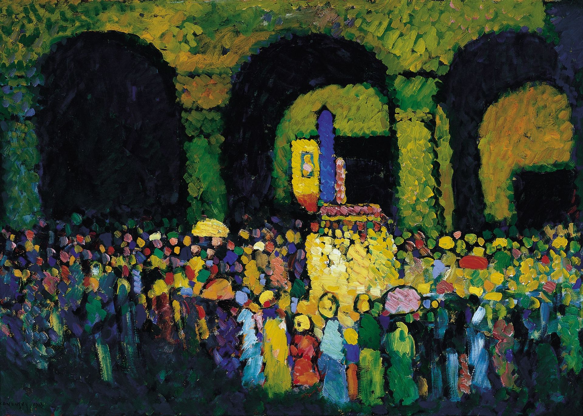 The Ludwigskirche in Munich by Wassily Kandinsky