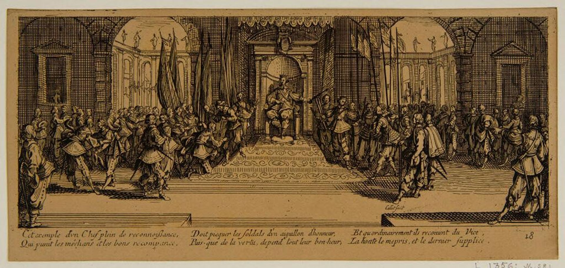 Distribution of the Prizes of War by Jacques Callot