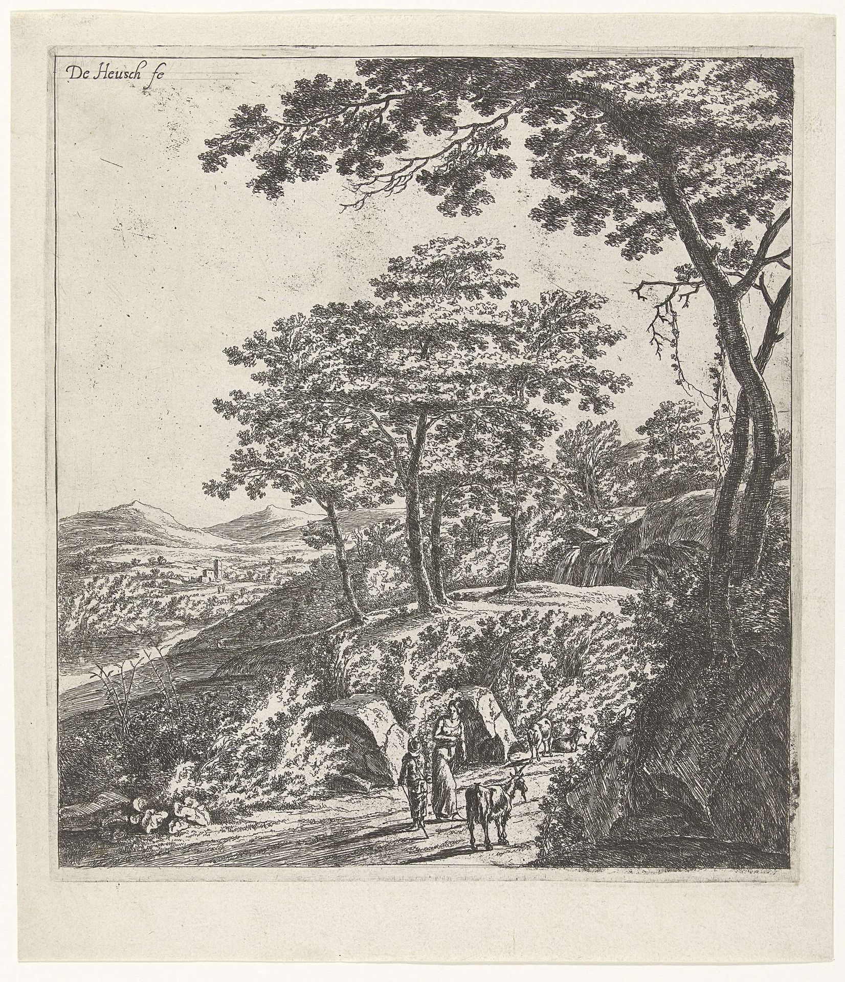 Landschap met kleine herder by Willem de Heusch