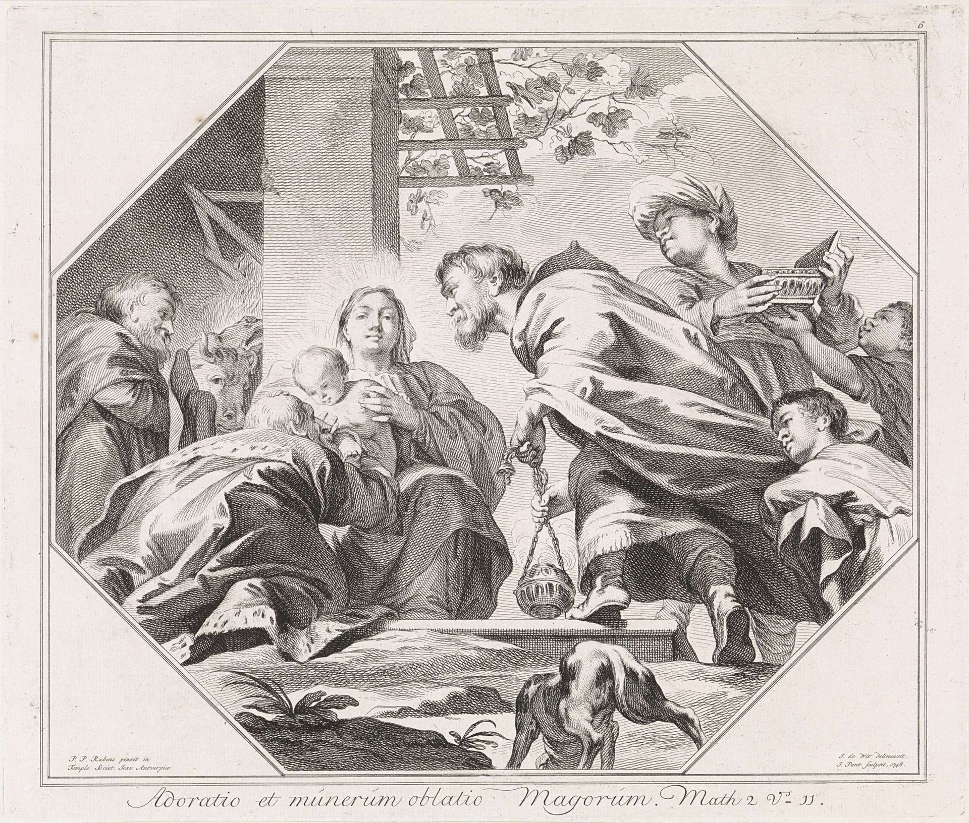 Aanbidding door de koningen by Jan Punt