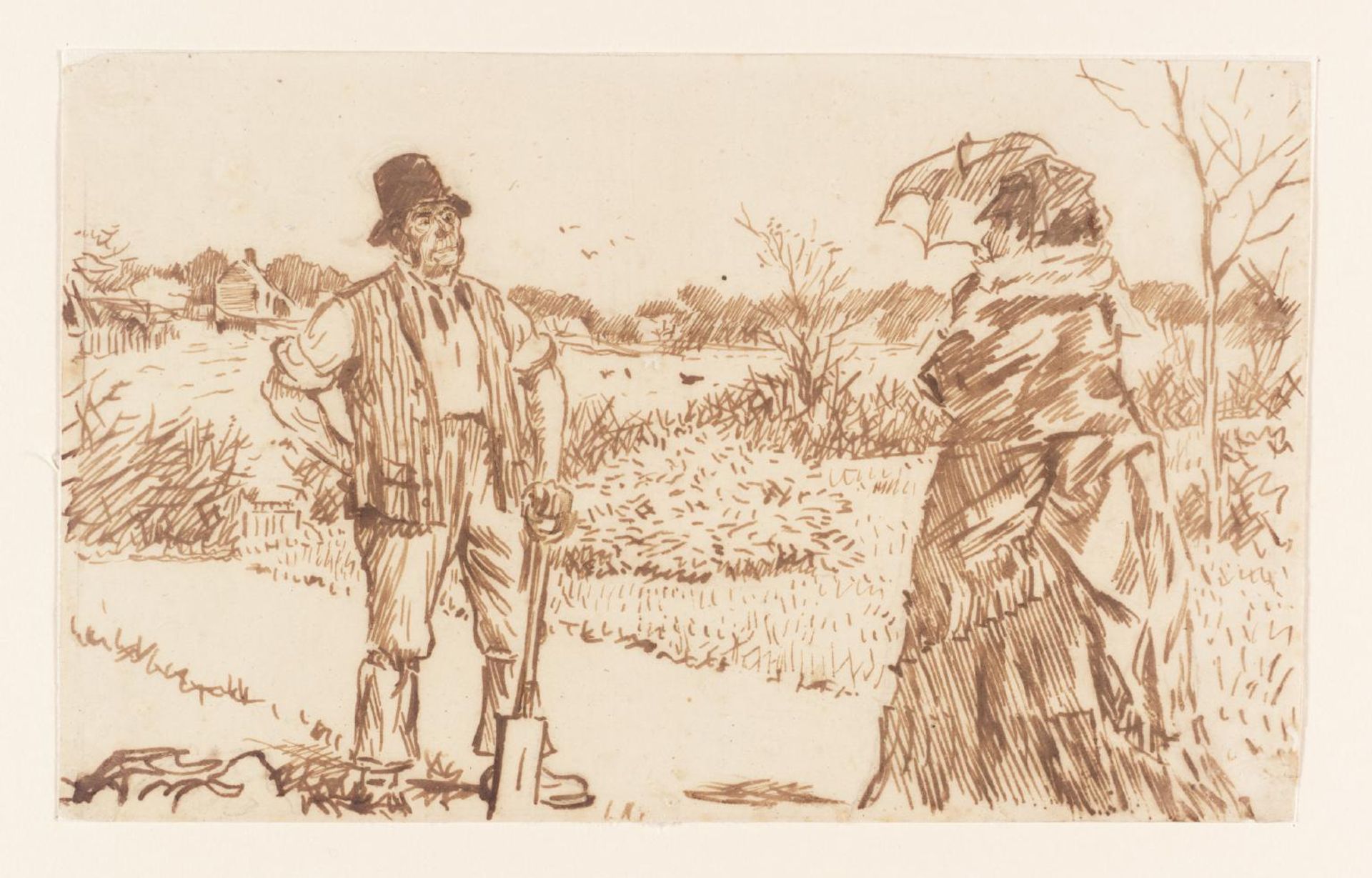 Drawing for ‘Punch’ by Charles Samuel Keene