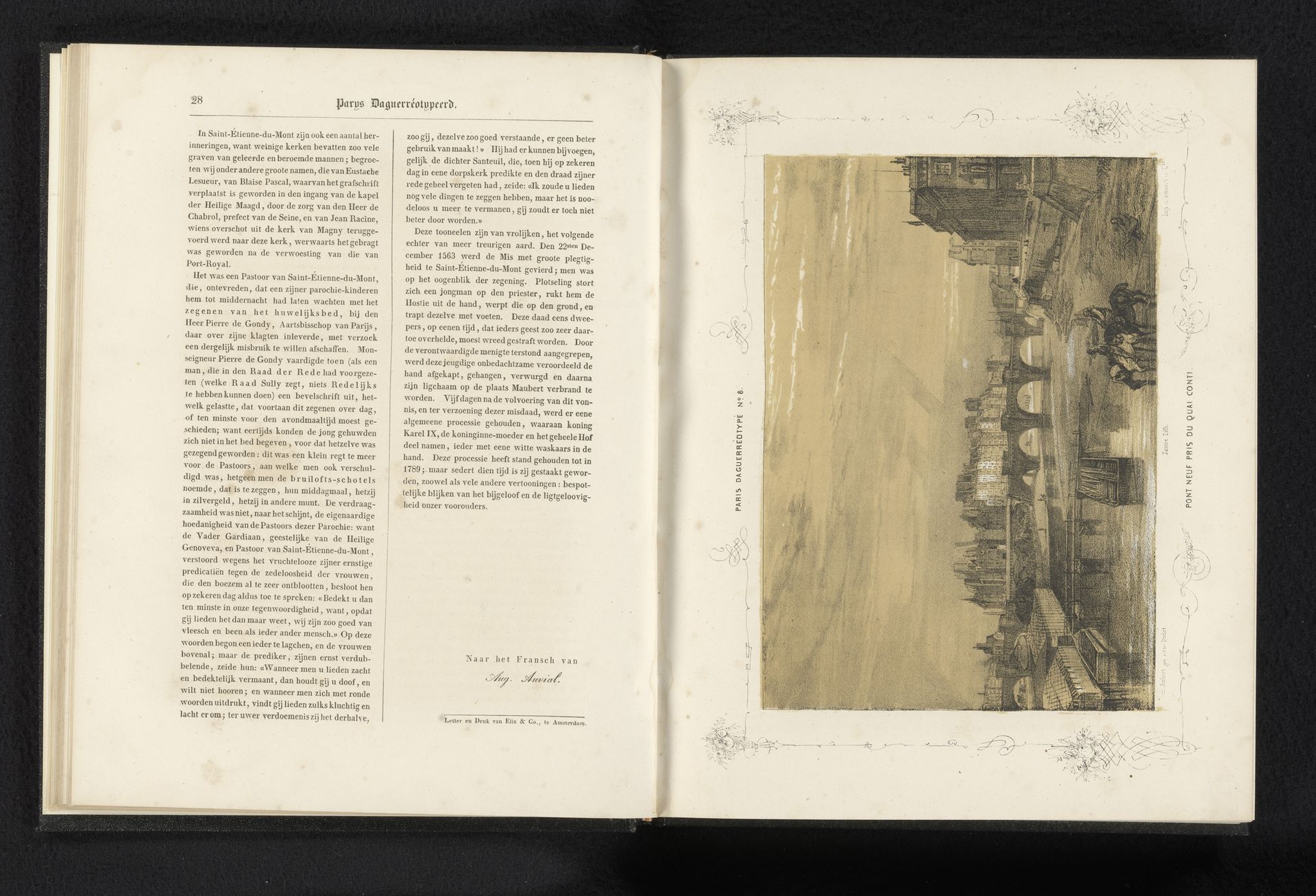 Pont Neuf bij de Quai de Conti by Anonymous