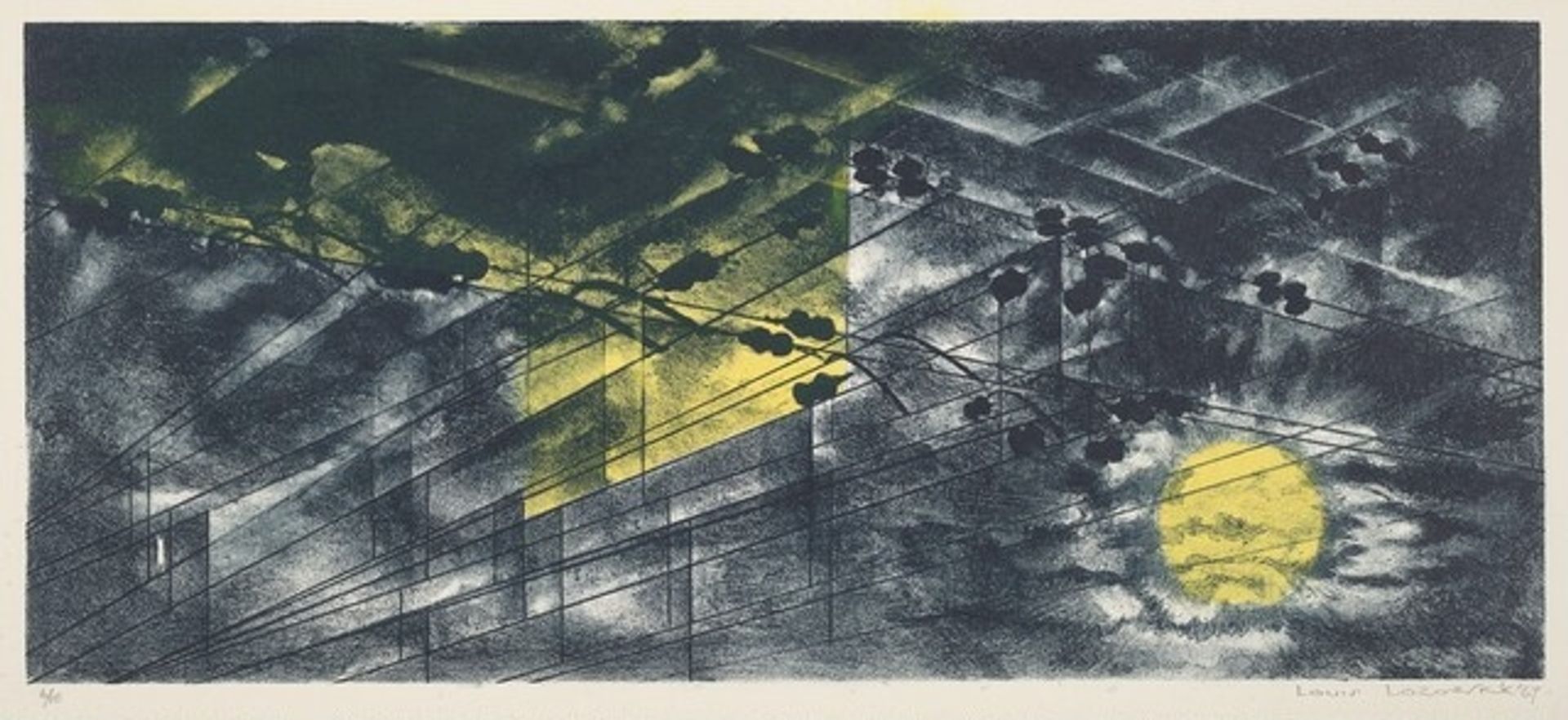 Yellow Moon by Louis Lozowick