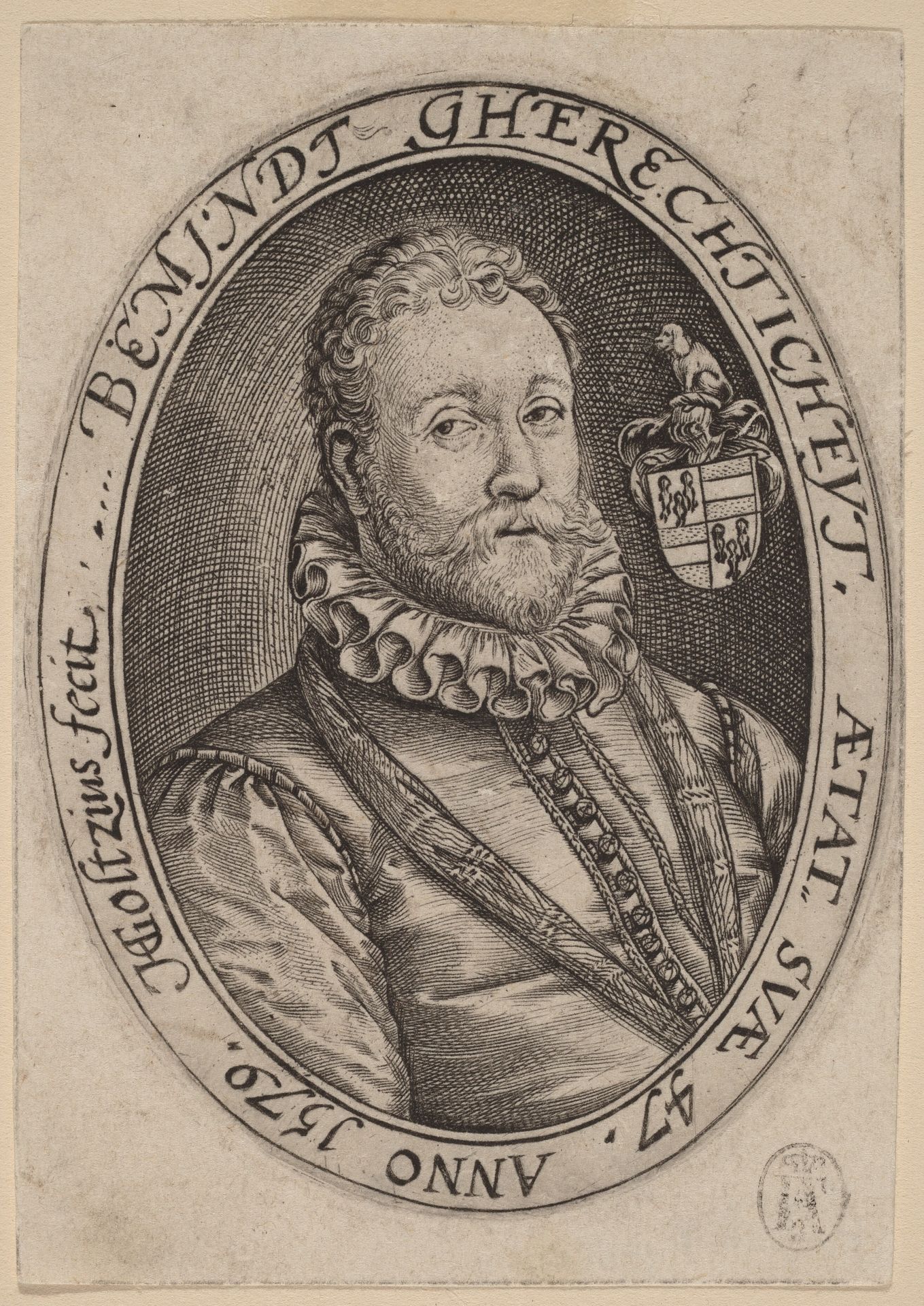 Adriaen van Swieten by Hendrick Goltzius