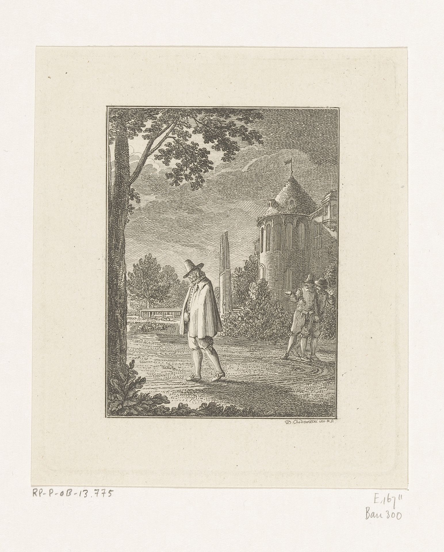 Geest van Gabriel Wunderlich by Daniel Nikolaus Chodowiecki