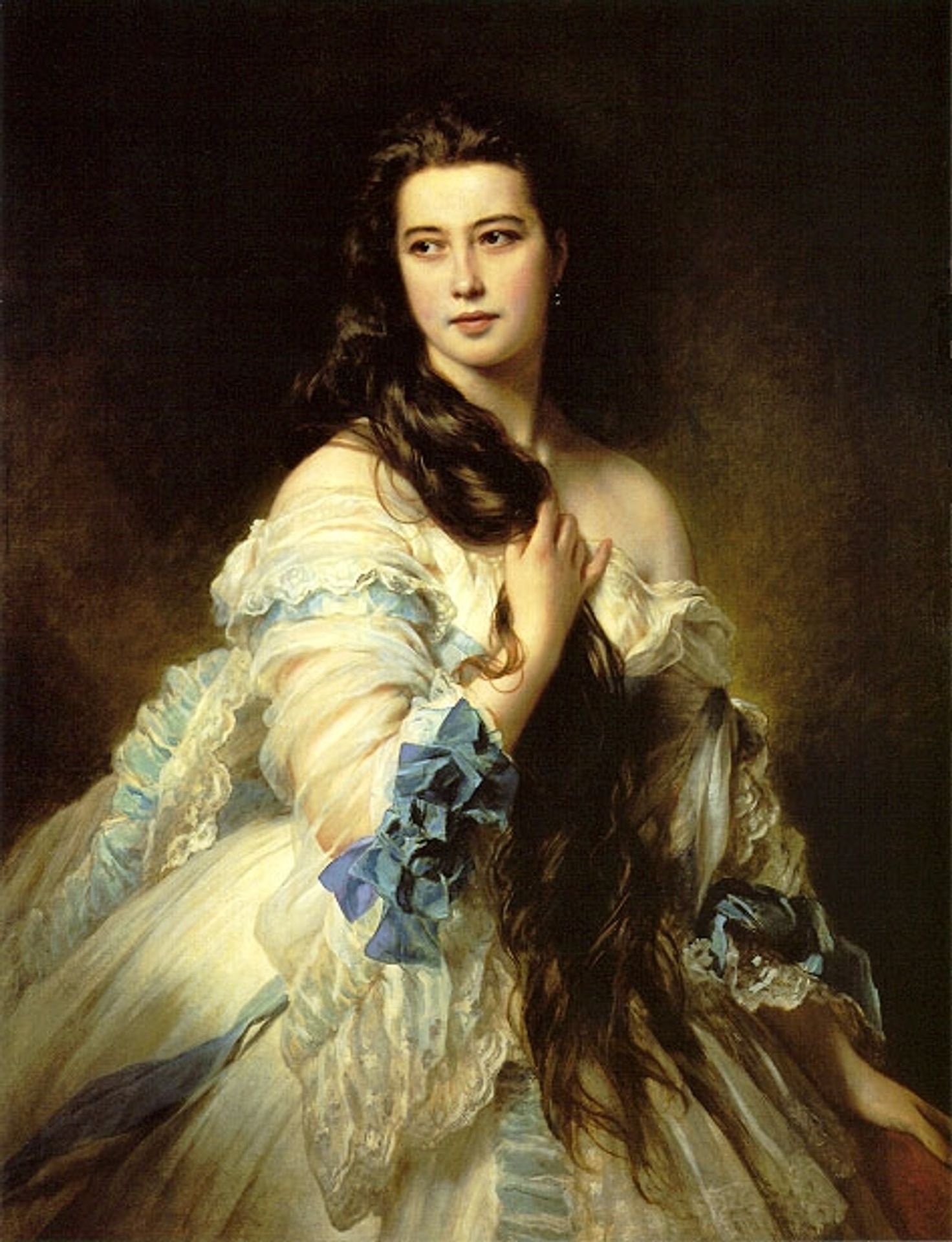 Barbara Dmitrievna Mergassov-Rimsky-Korsakova by Franz Xaver Winterhalter