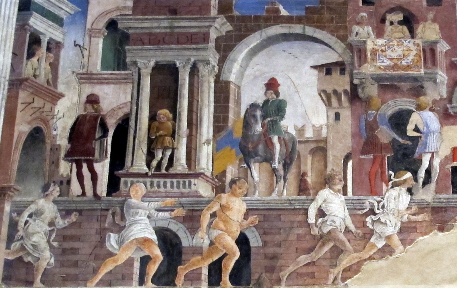 April. Frescos in Palazzo Schifanoia (detail) by Francesco del Cossa