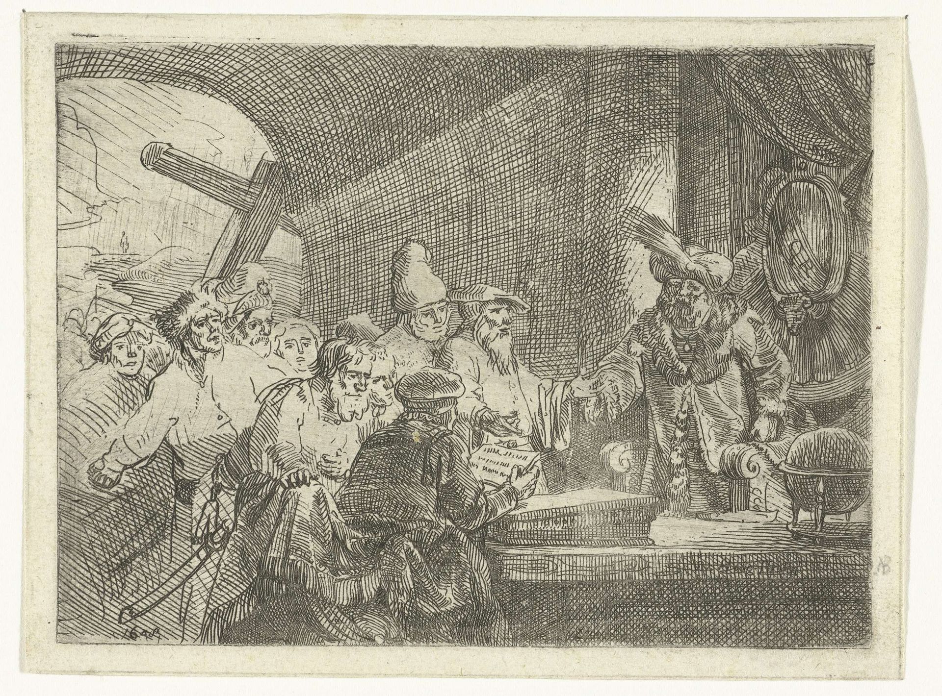 Joden voor Pilatus by Samuel van Hoogstraten