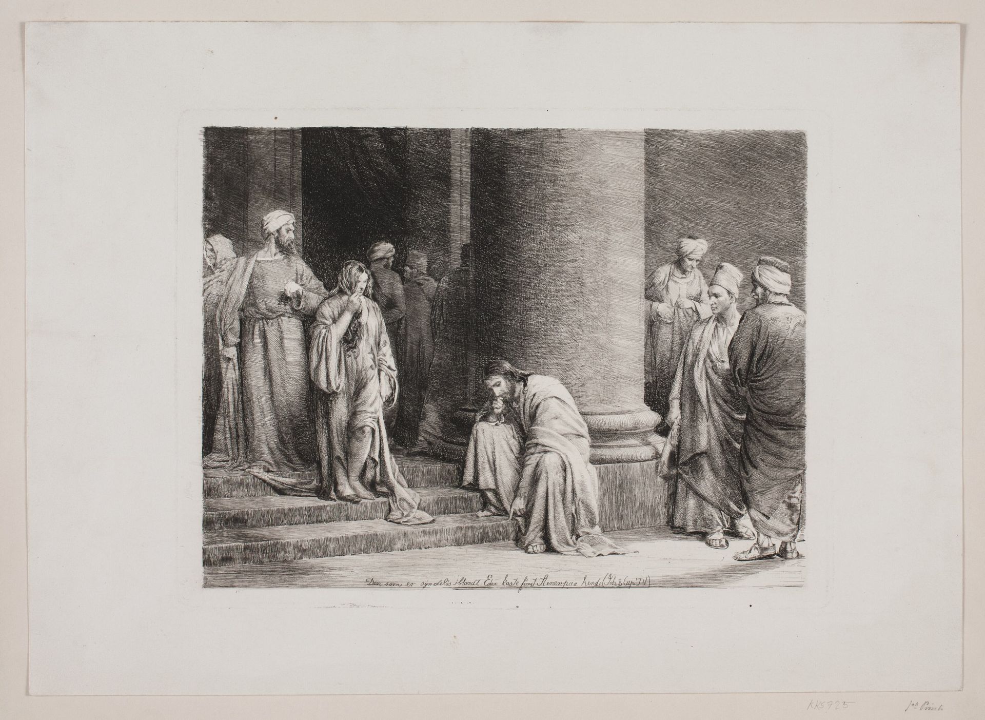 Kristus og Synderinden by Carl Bloch