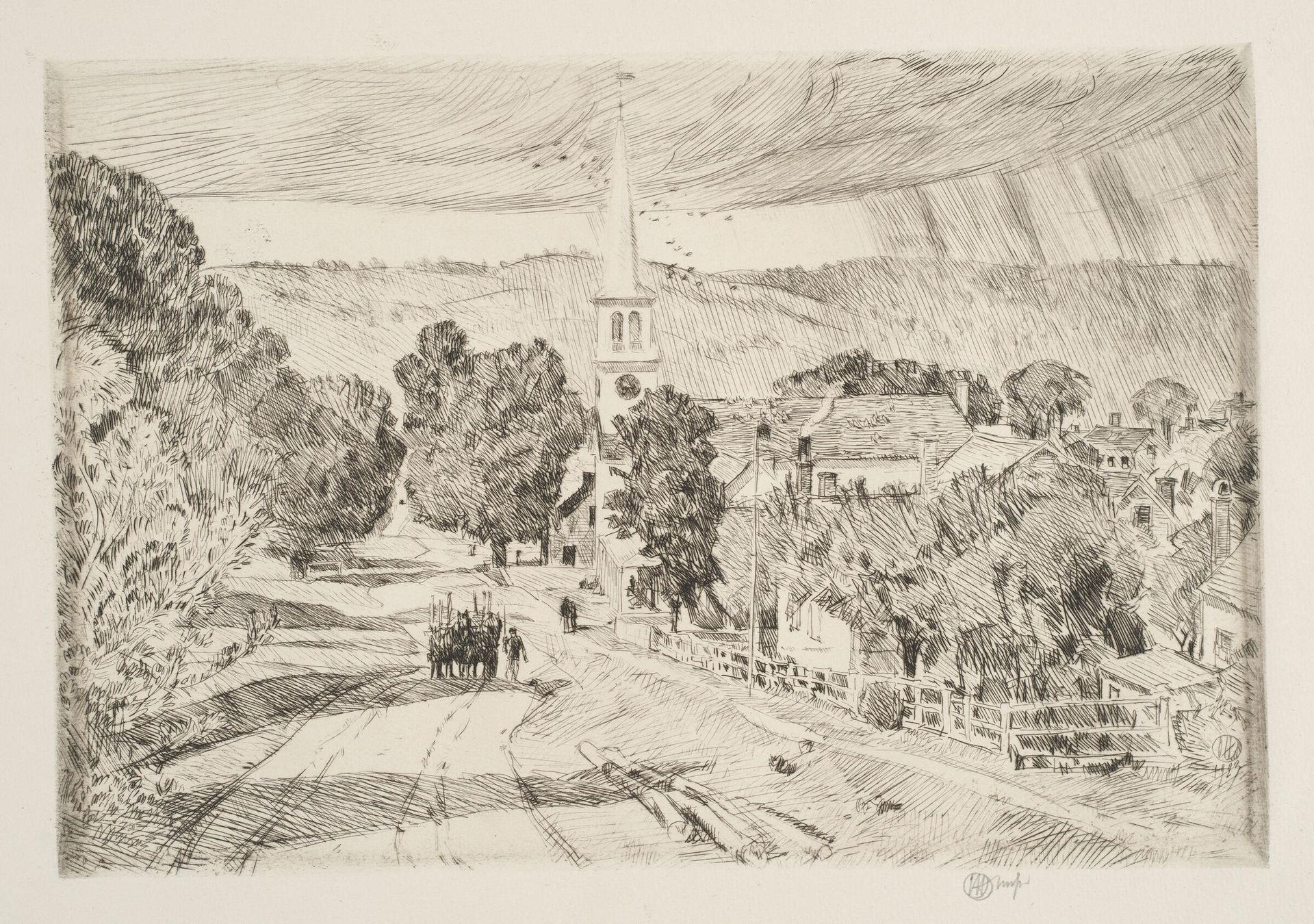 A Vermont Village, Peacham by Childe Hassam