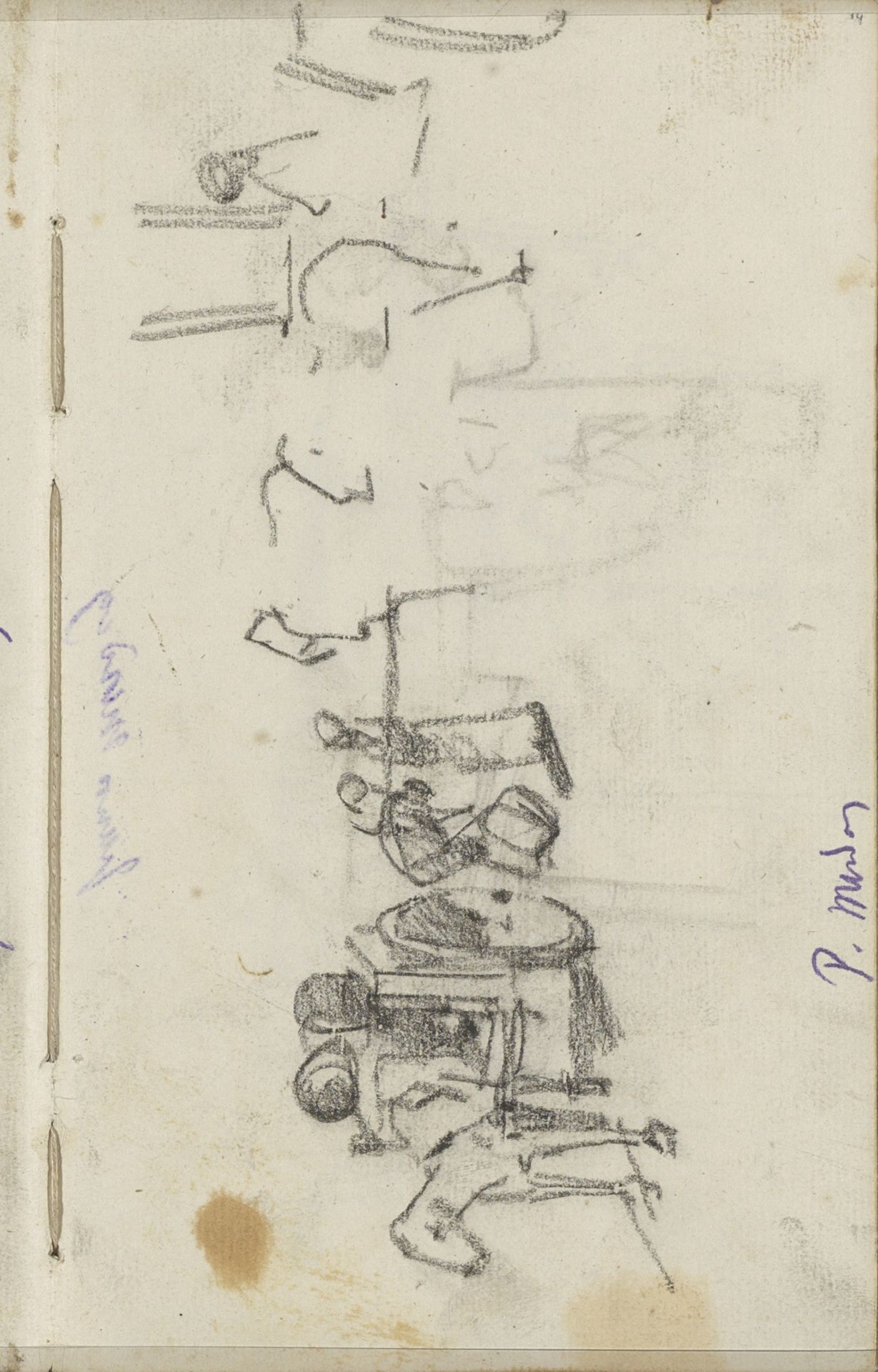 Figuren bij paardenkarren by George Hendrik Breitner