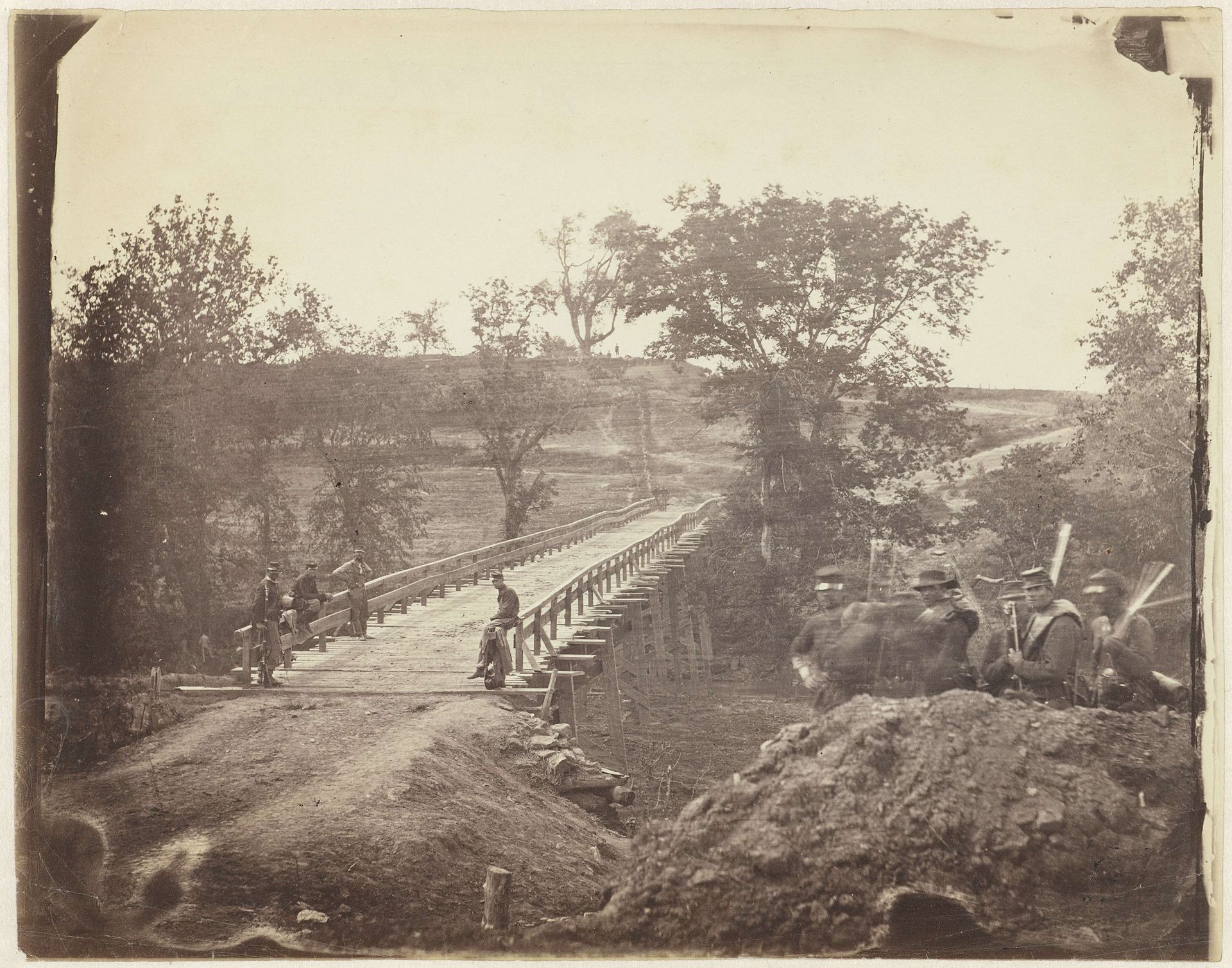 The Bridge at Chesterfield, North Anna, Virginia by Timothy O'Sullivan
