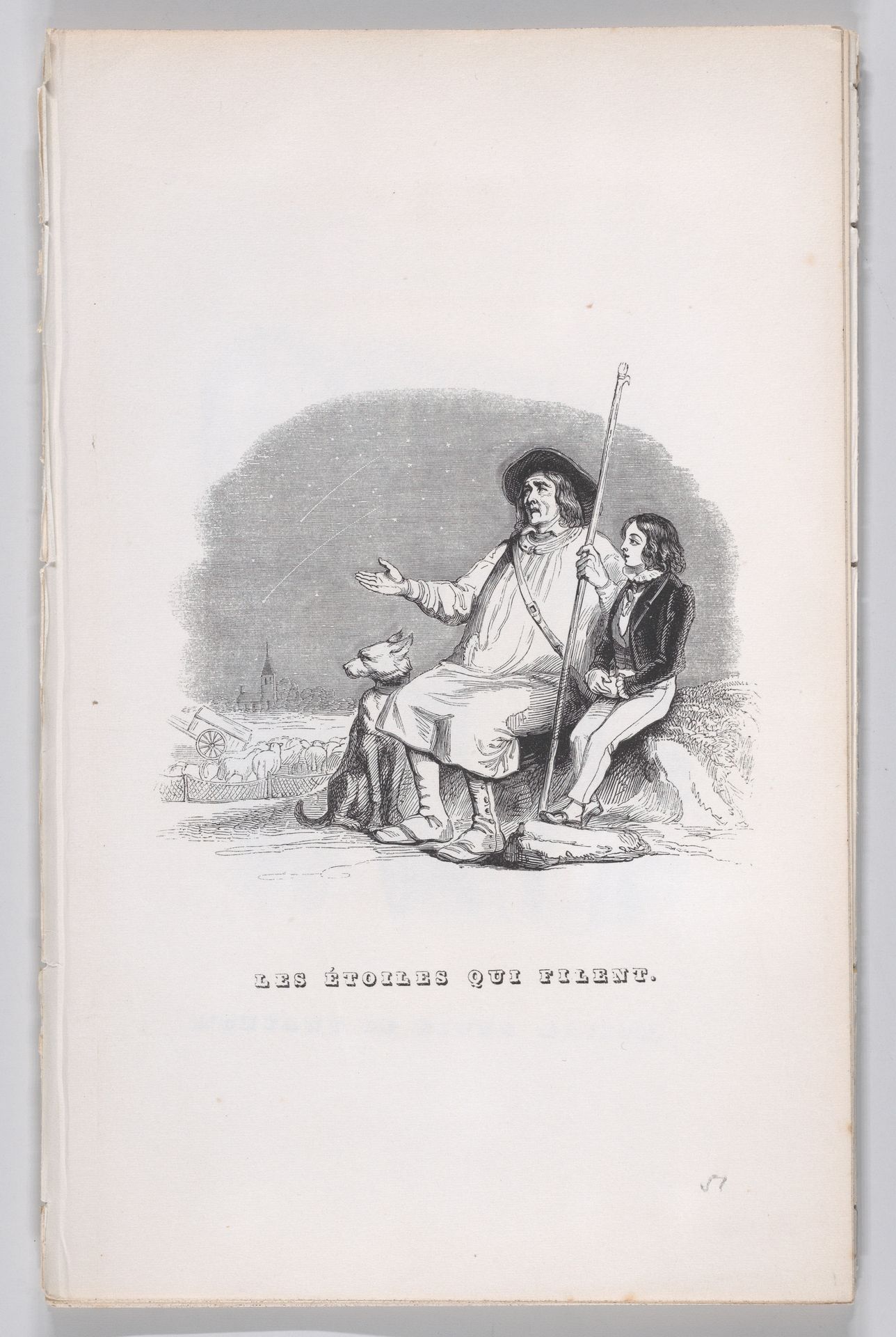 "Shooting Stars" from The Complete Works of Béranger by J. J. Grandville