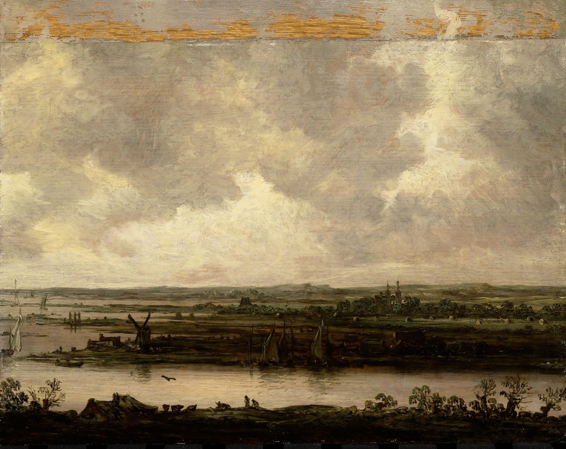 Panoramic View of the River Spaarne and the Haarlemmermeer by Jan van Goyen